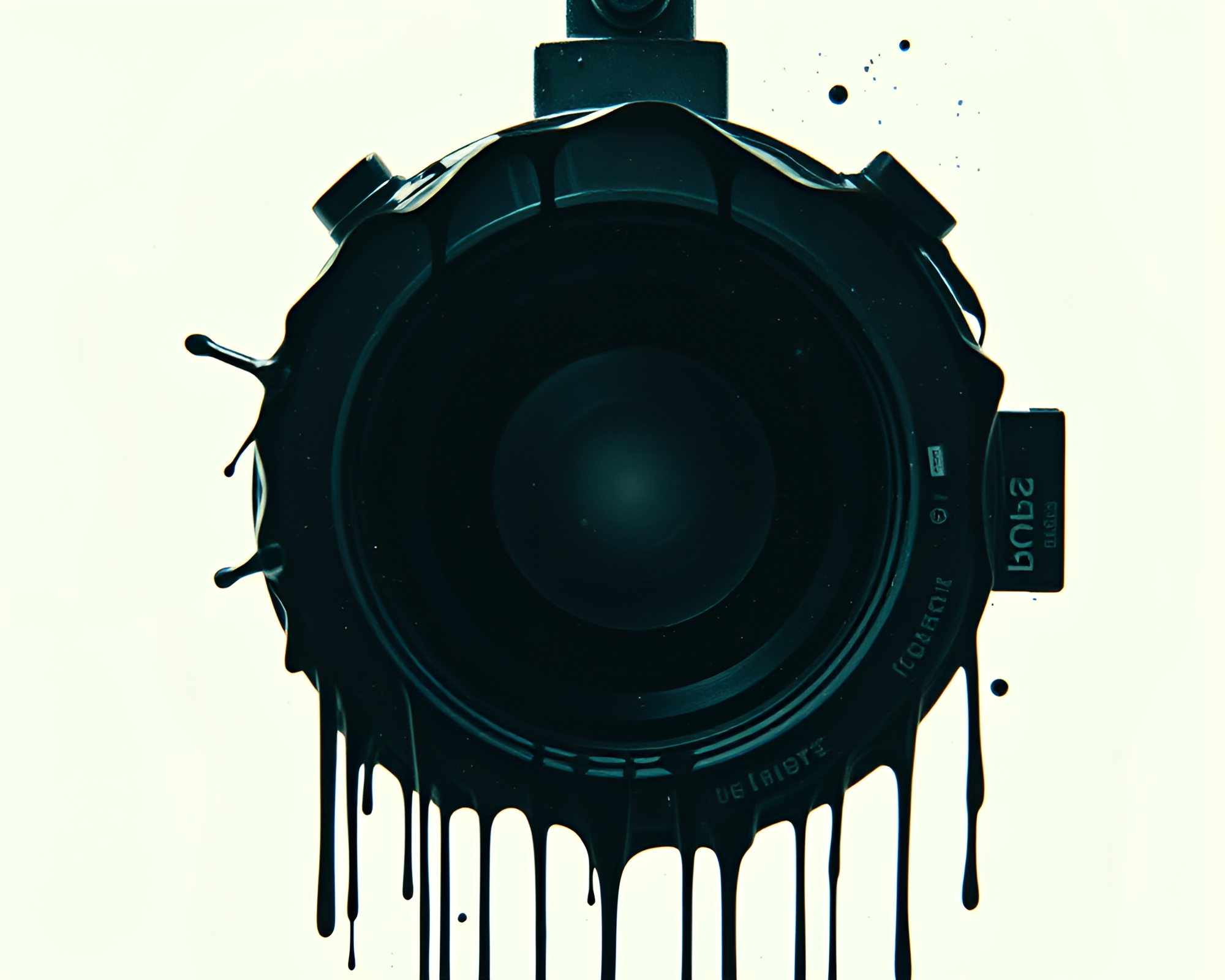 Intricate Ink Wash Submarine under Hologram Sky – free AI stock image
