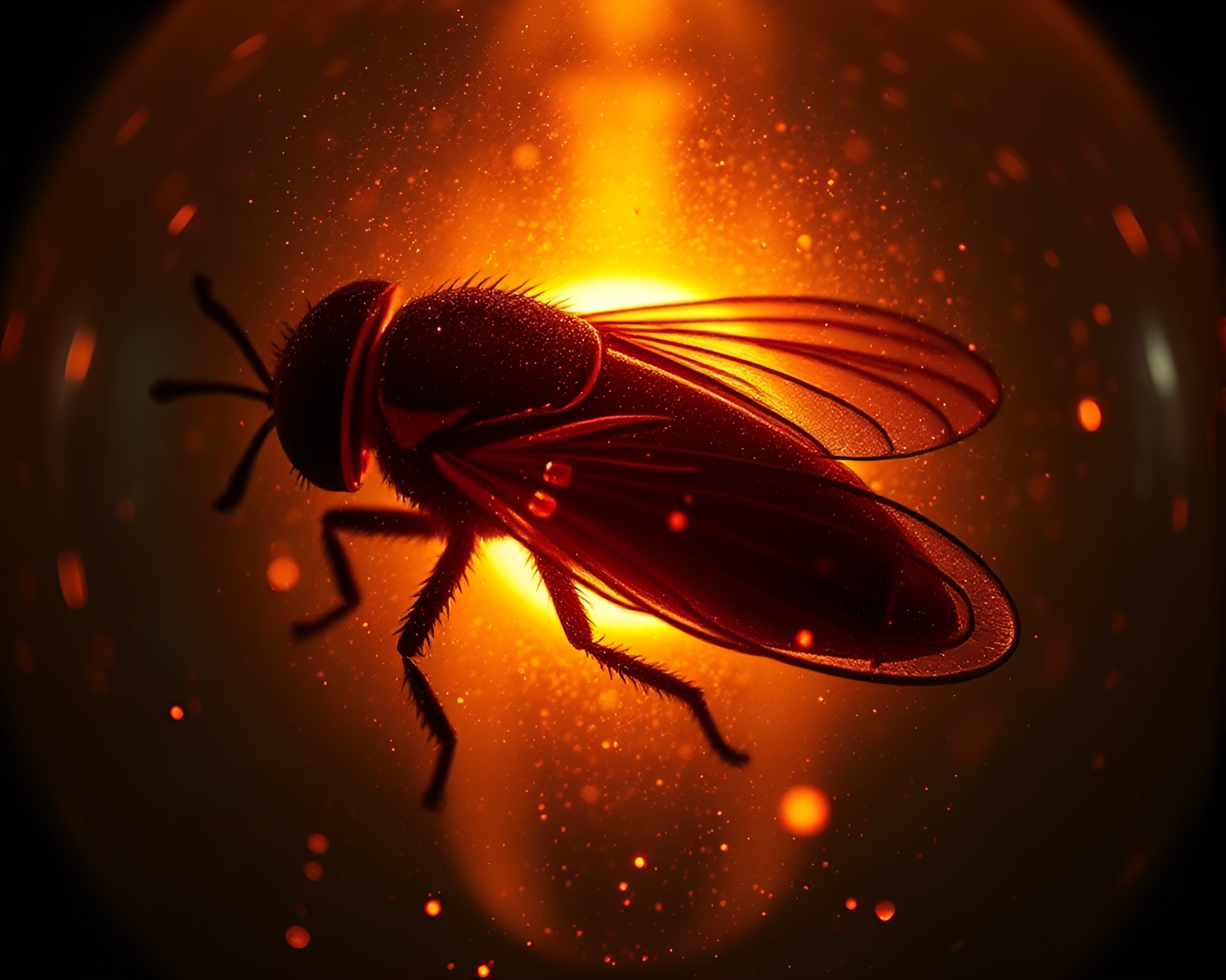 Enchanting Film Burns Guided by Firefly Lamp Light – free AI stock image