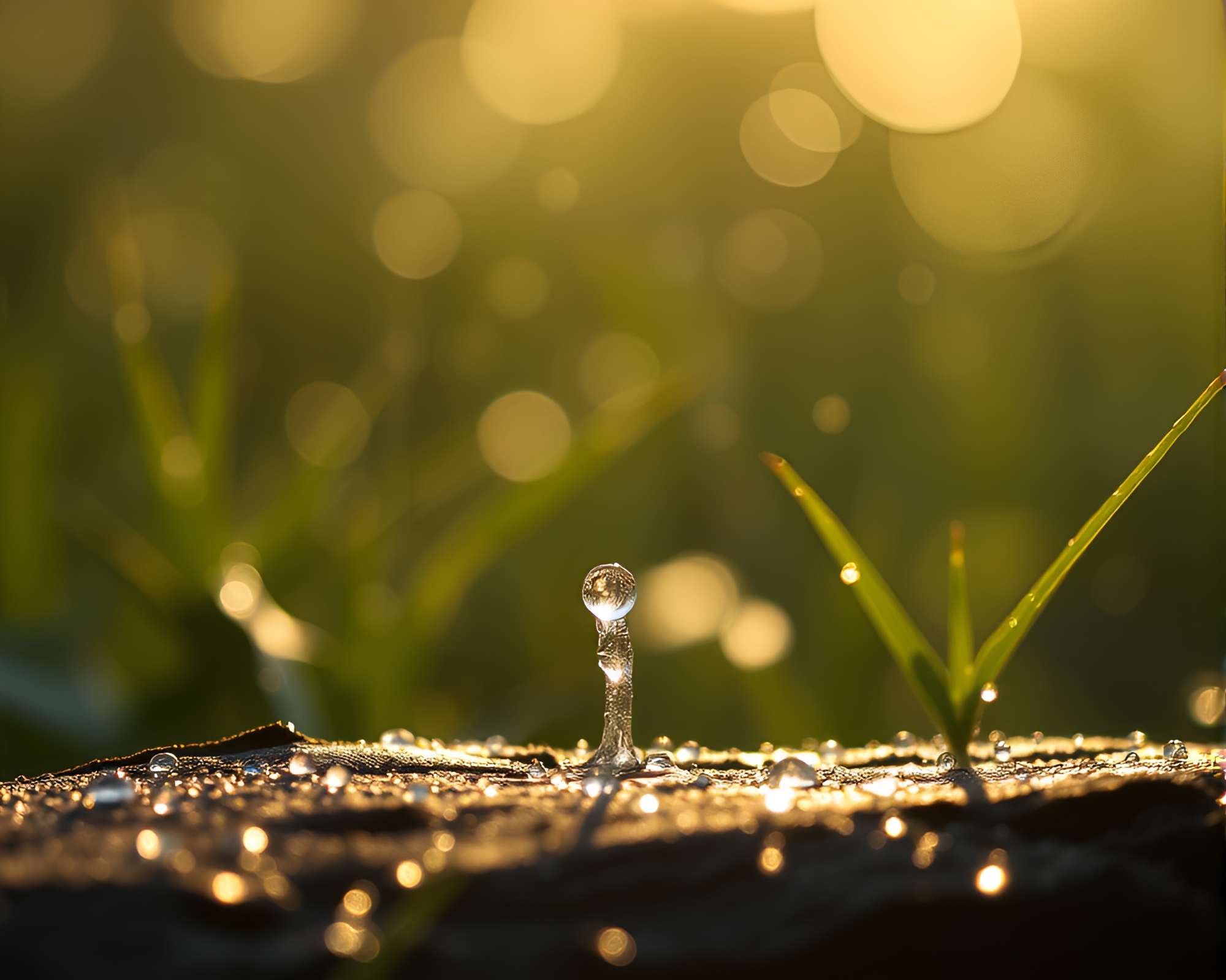 AI Brain in Toon Shading with Dew Drops – free AI stock image