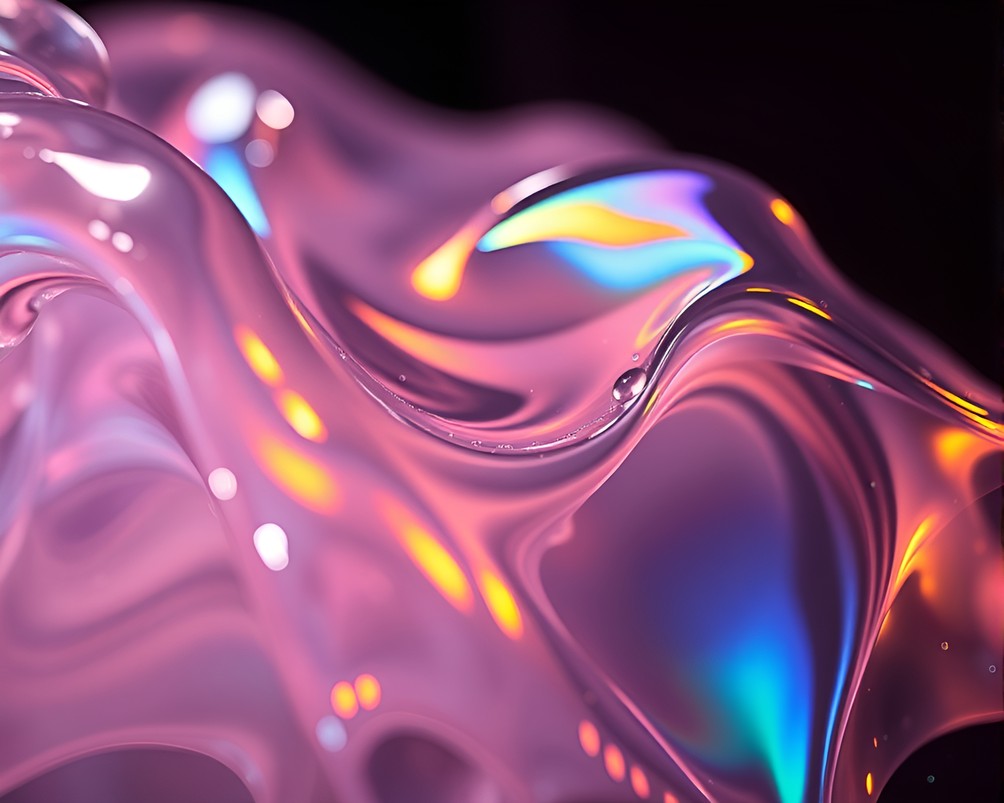 Iridescent Soap Film Trumpet in Dynamic Light – free AI stock image