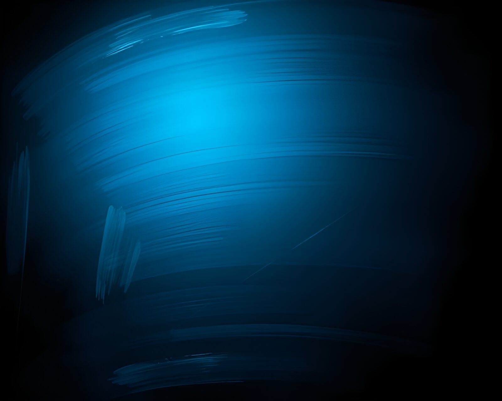 Vibrant neon lights on smudged chalkboard with digital glitch