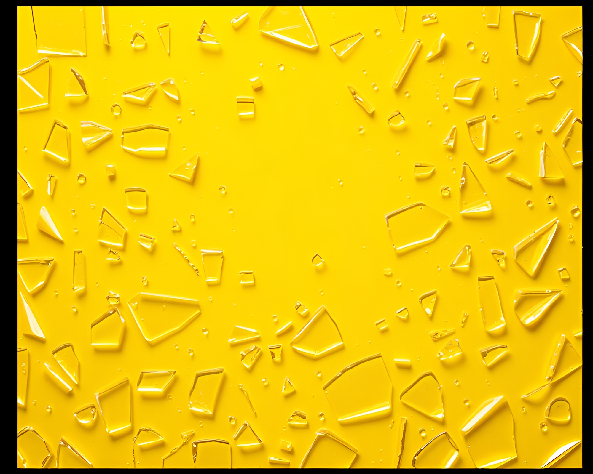 Shattered Space Adventure in Mustard Yellow Hues – free AI stock image