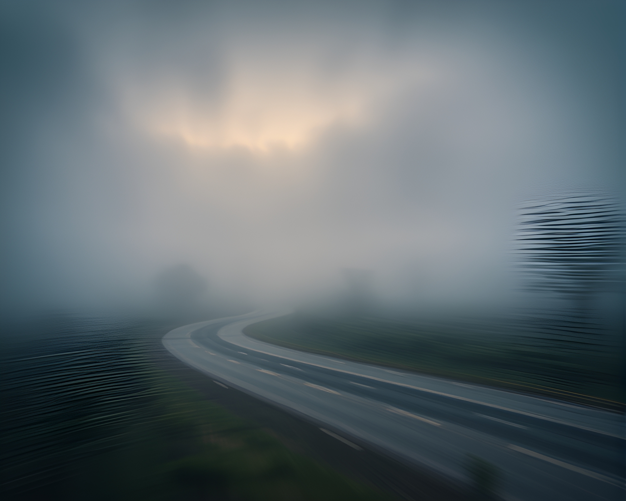 Ethereal Time Warp in Misty Field – free AI stock image