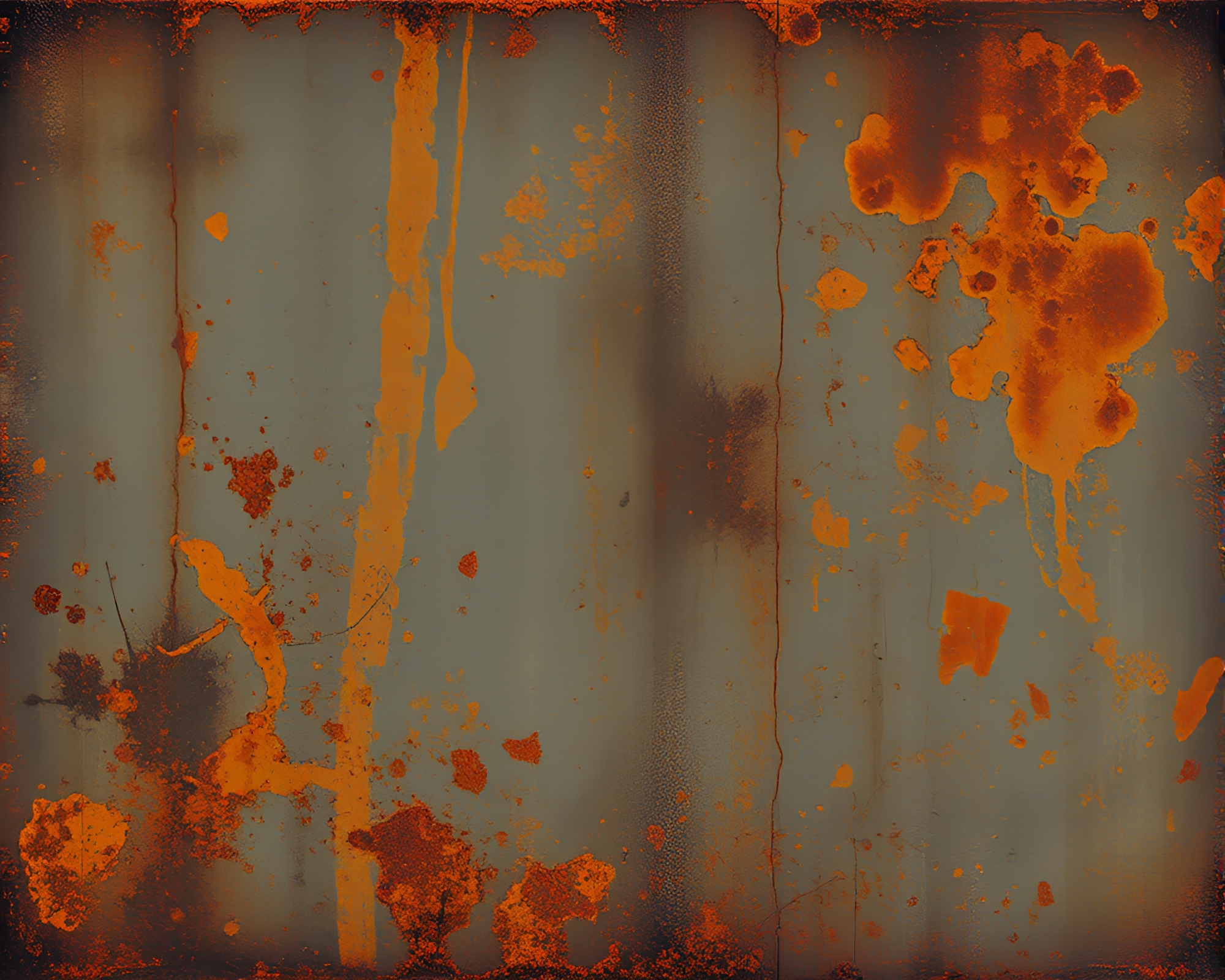 Underwater Rust Patina Submersible in Stencil Art Style – free AI stock image