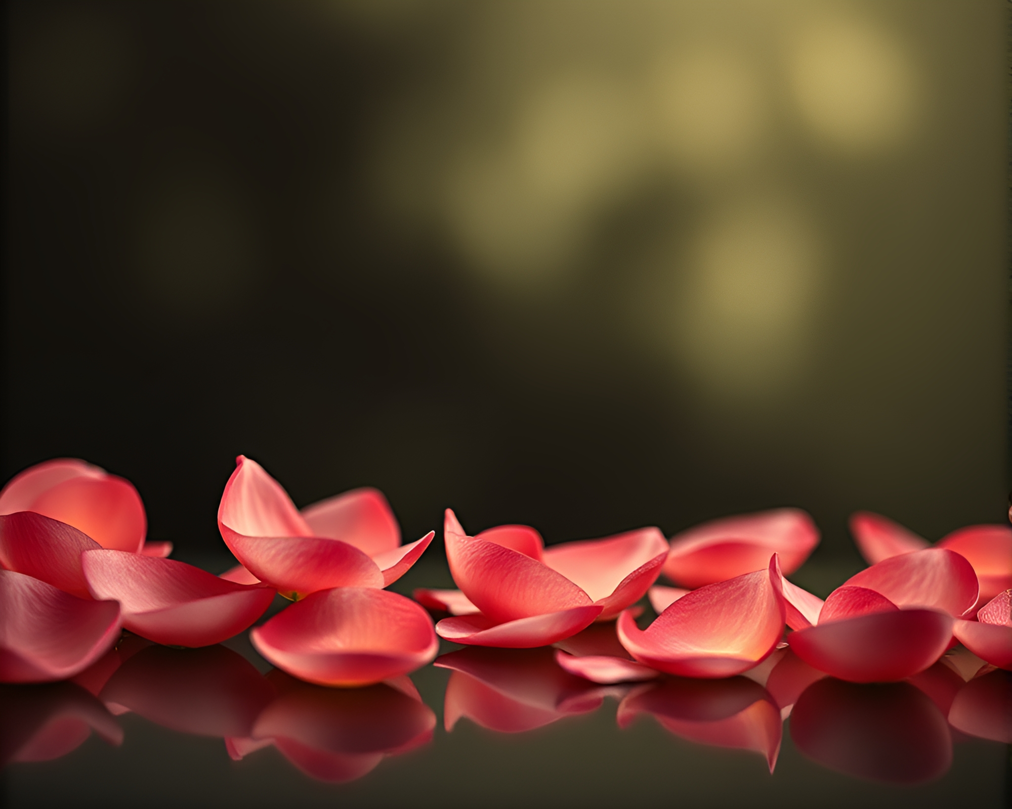 Bamboo Flute Serenade with Floating Flower Petals – free AI stock image