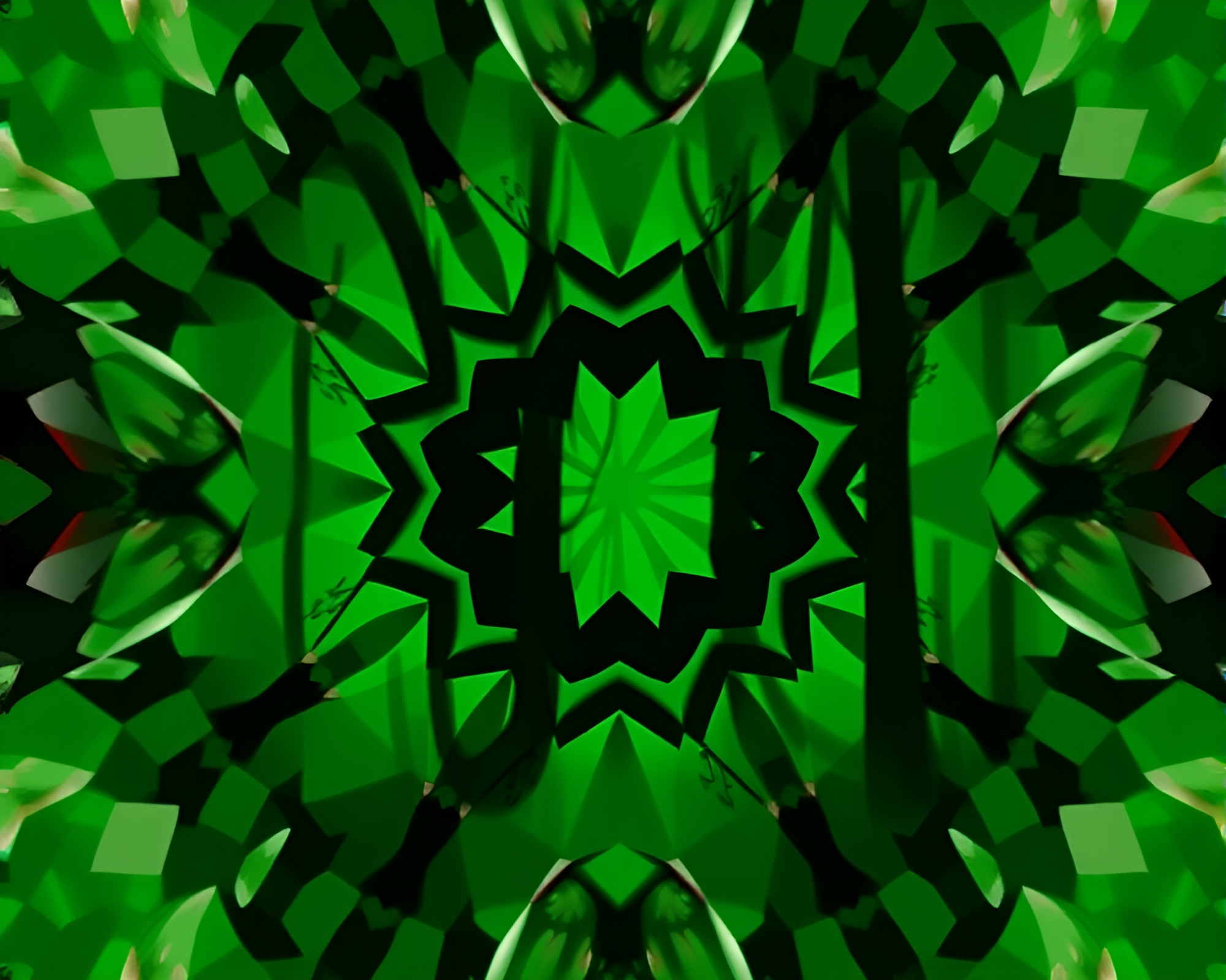 Kaleidoscope Forest Shadow Silhouette Cartoon Scene – free AI stock image