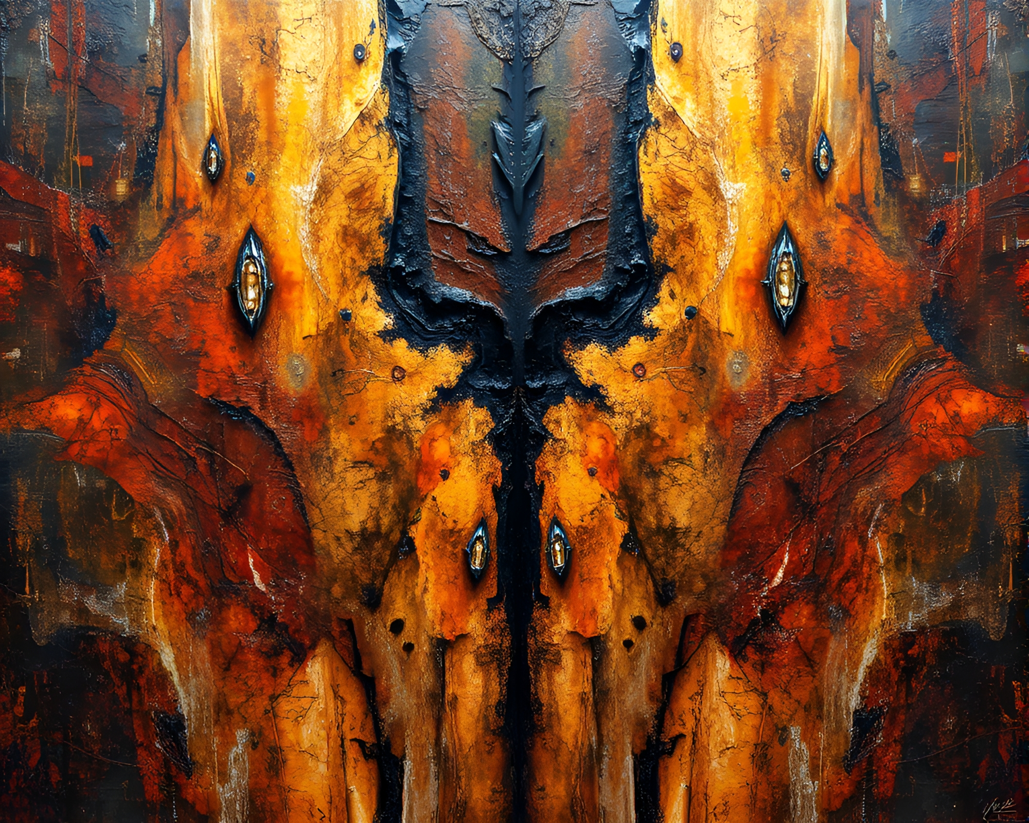 Ethereal Dimensional Rift: Kinetic Oil Art Composition – free AI stock image