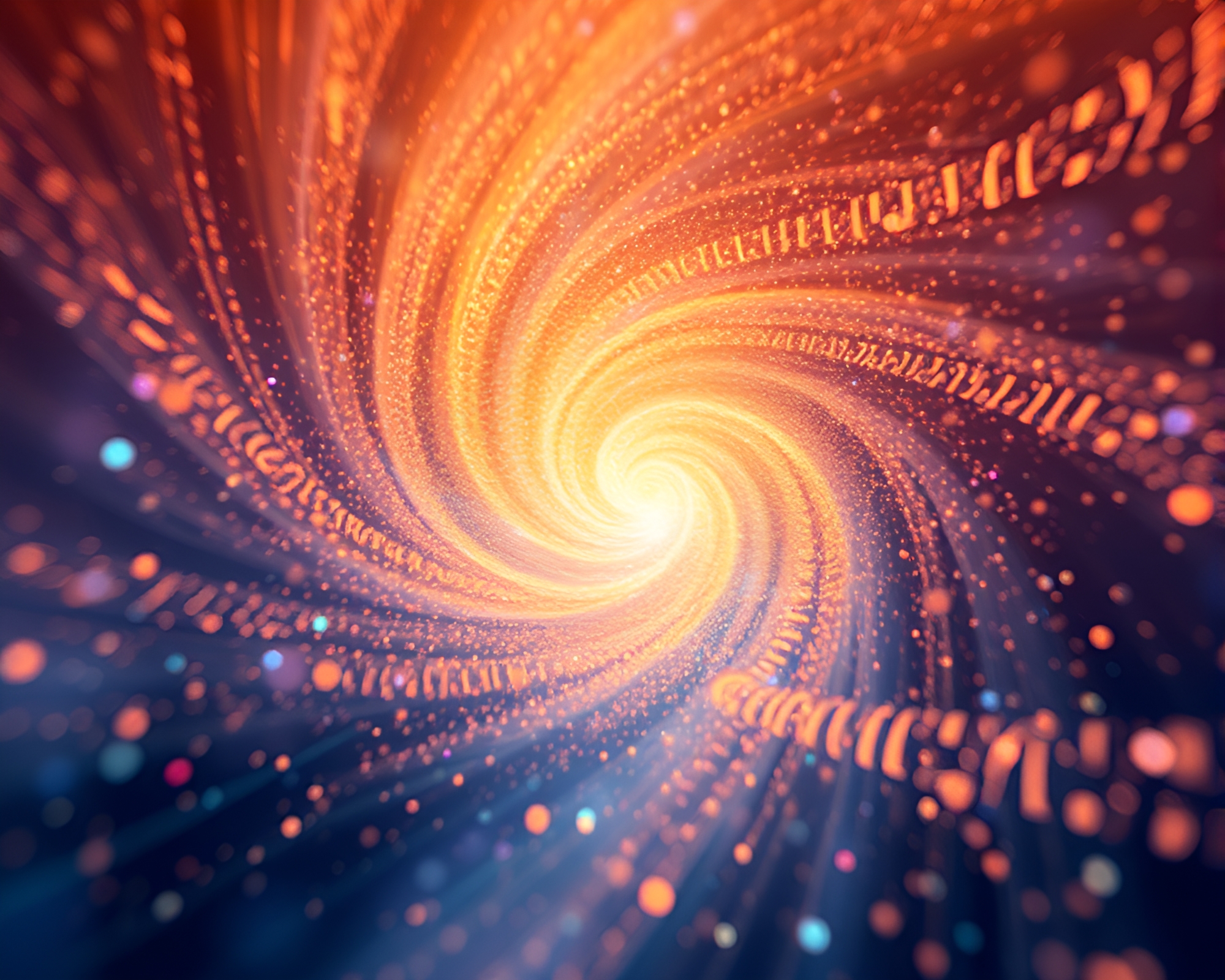 Swirling Vortex Optical Illusion Sparkling Algorithmic Art – free AI stock image