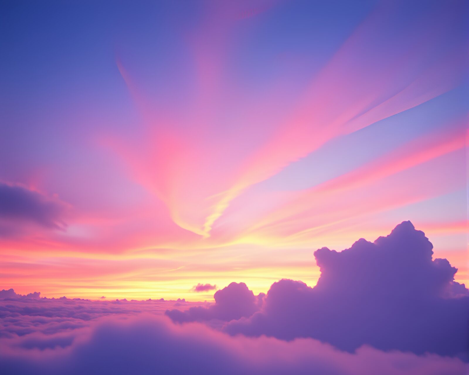 Futuristic 3D printer creating vibrant clouds in icy twilight