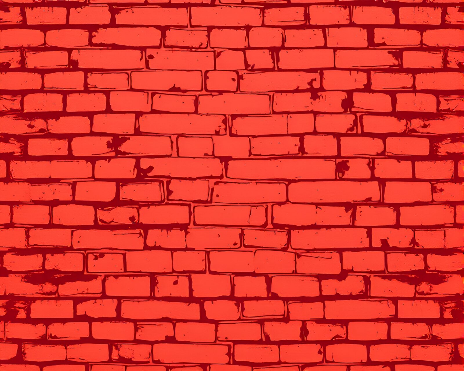 Brick red dimensional rift in digital woodblock style.