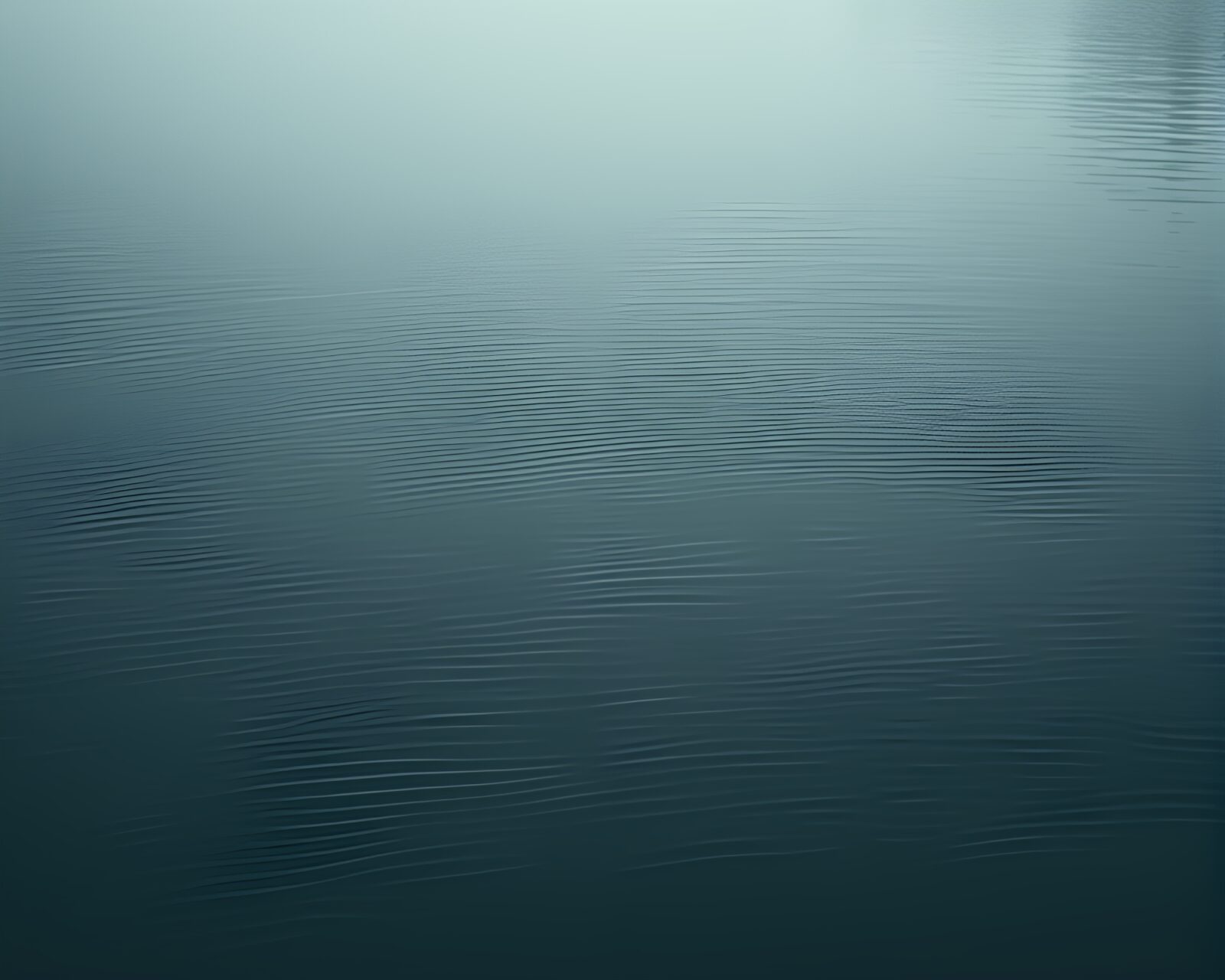 Majestic Hydra rising in gloomy water with reflective ripples
