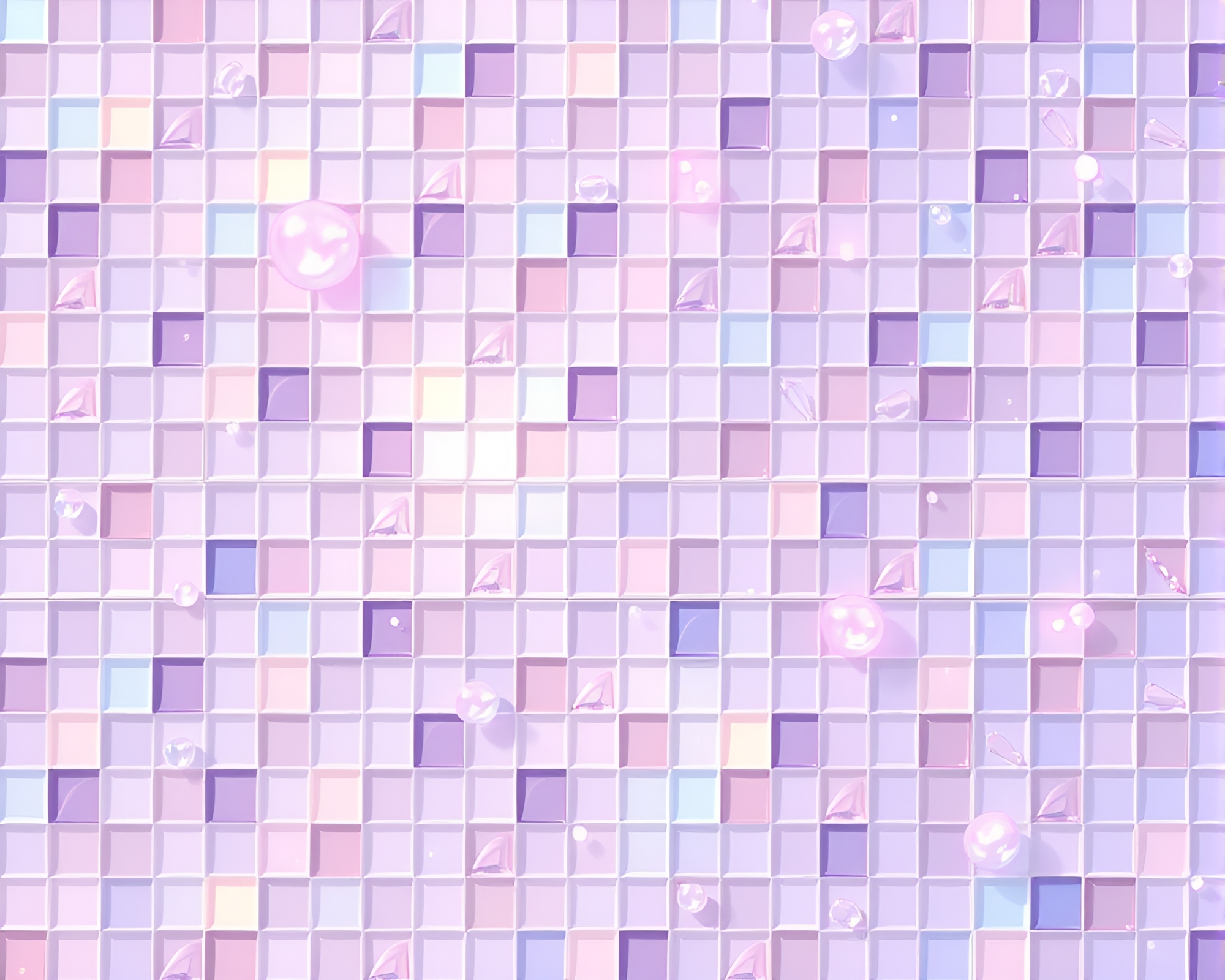 Ethereal Crystal Mosaic in Vector Art Style – free AI stock image