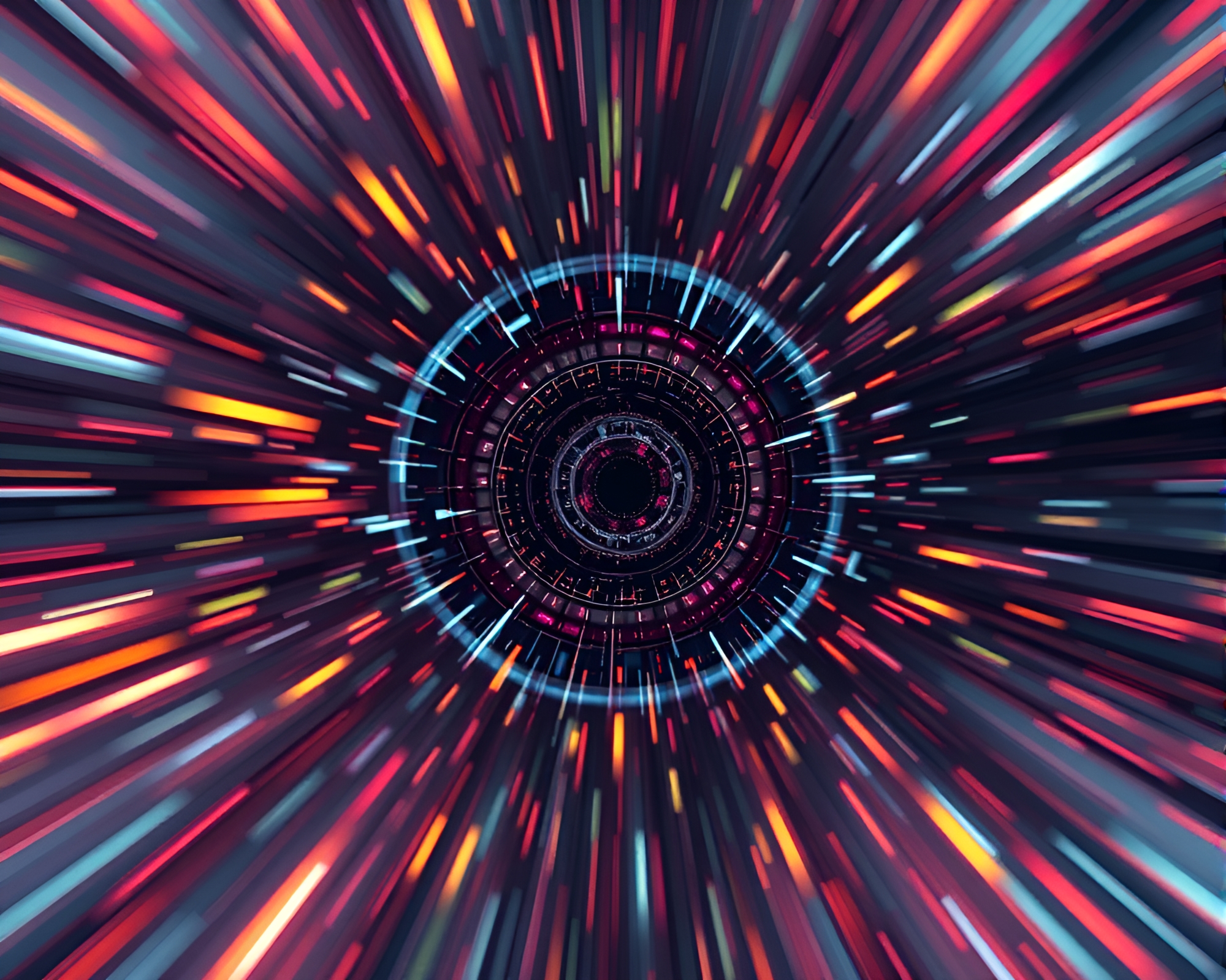 Surreal Jetpack Flight in Vibrant Illusion – free AI stock image