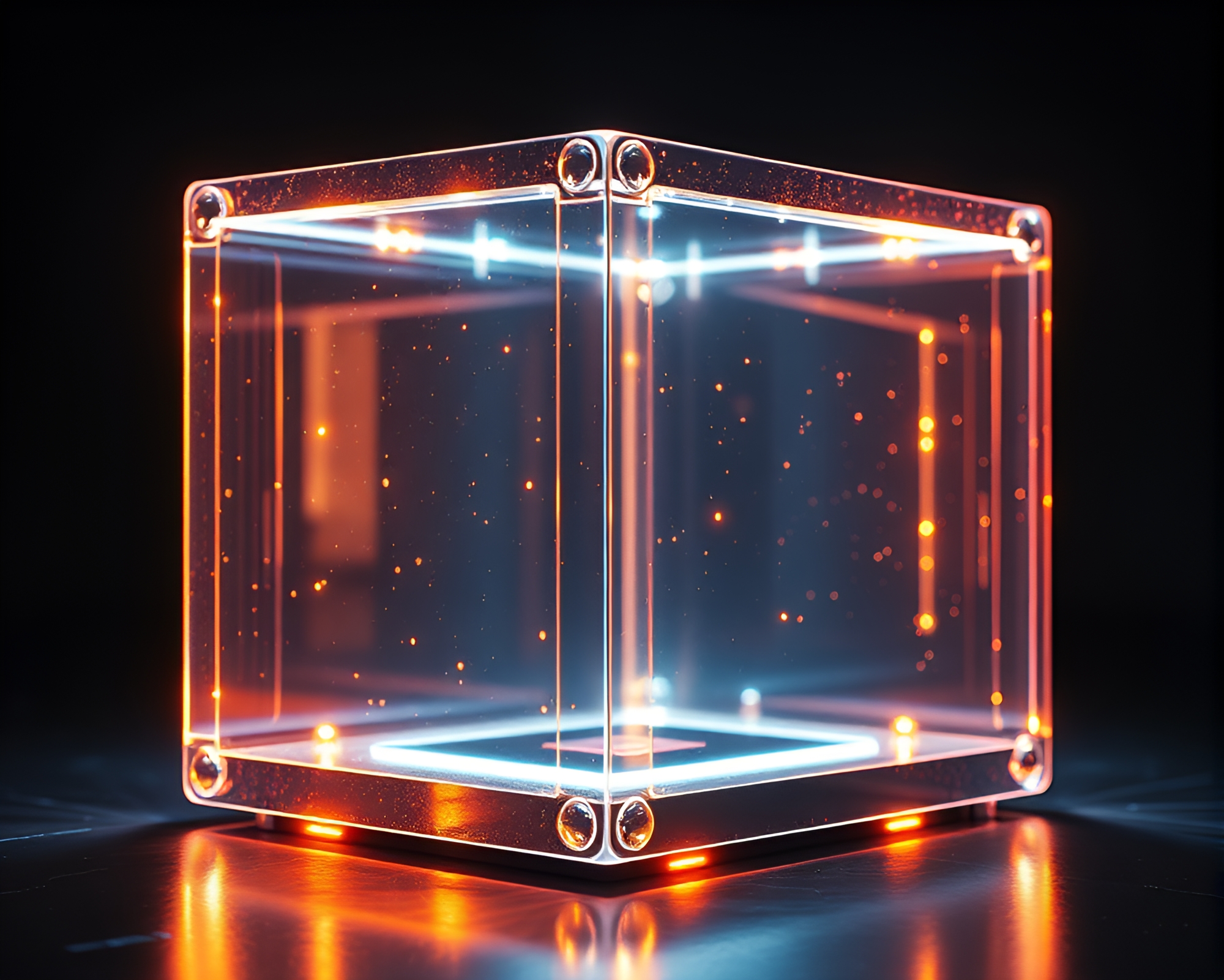 Quantum Teleportation Through Glass Distortion – free AI stock image