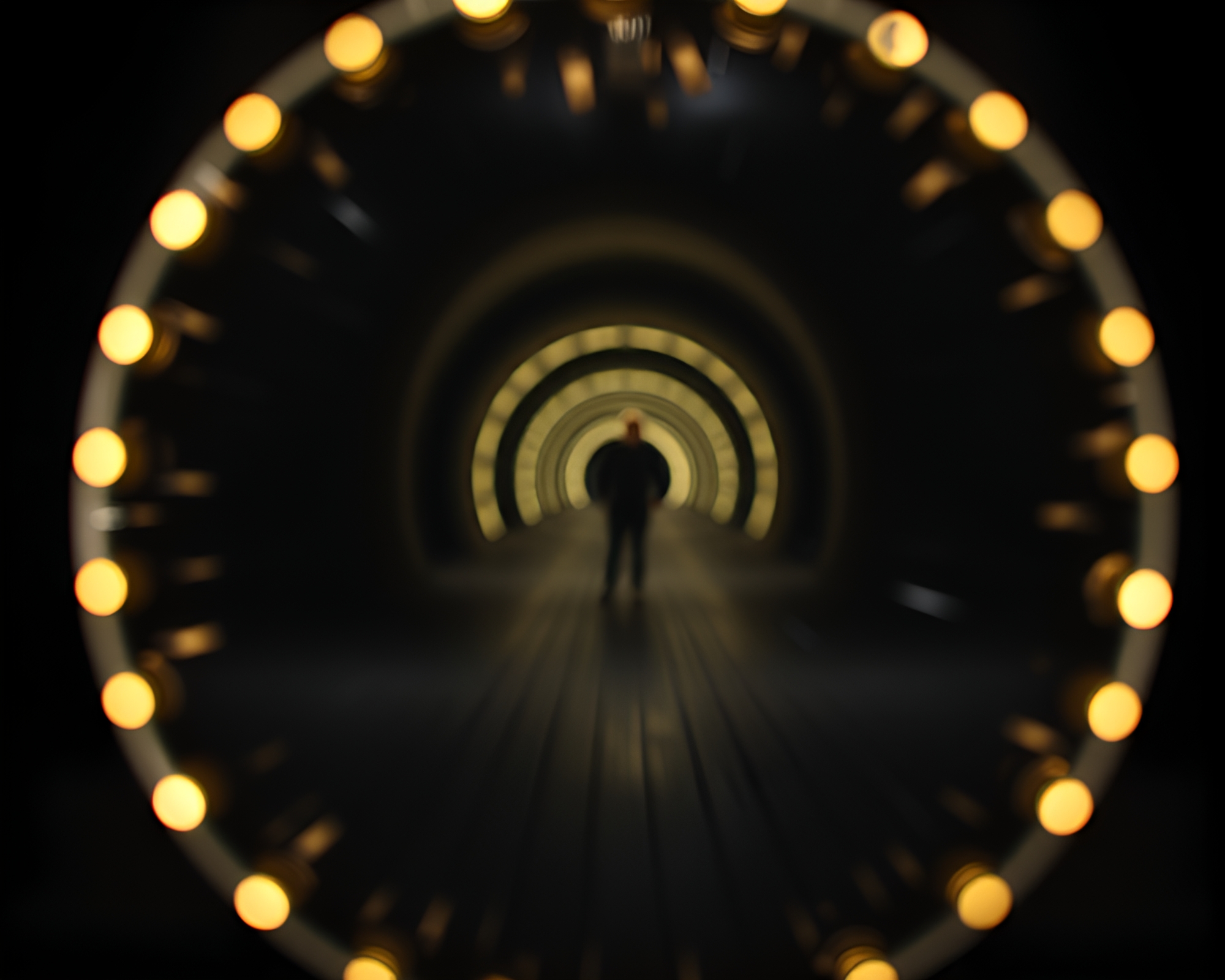 Enchanted Mirror Shard Reflecting Magic Circle in Dungeon – free AI stock image