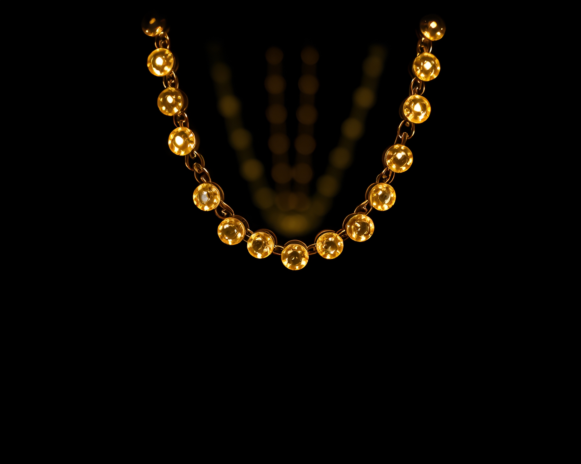 Elegant Necklace in Worm’s Eye View Film Still – free AI stock image