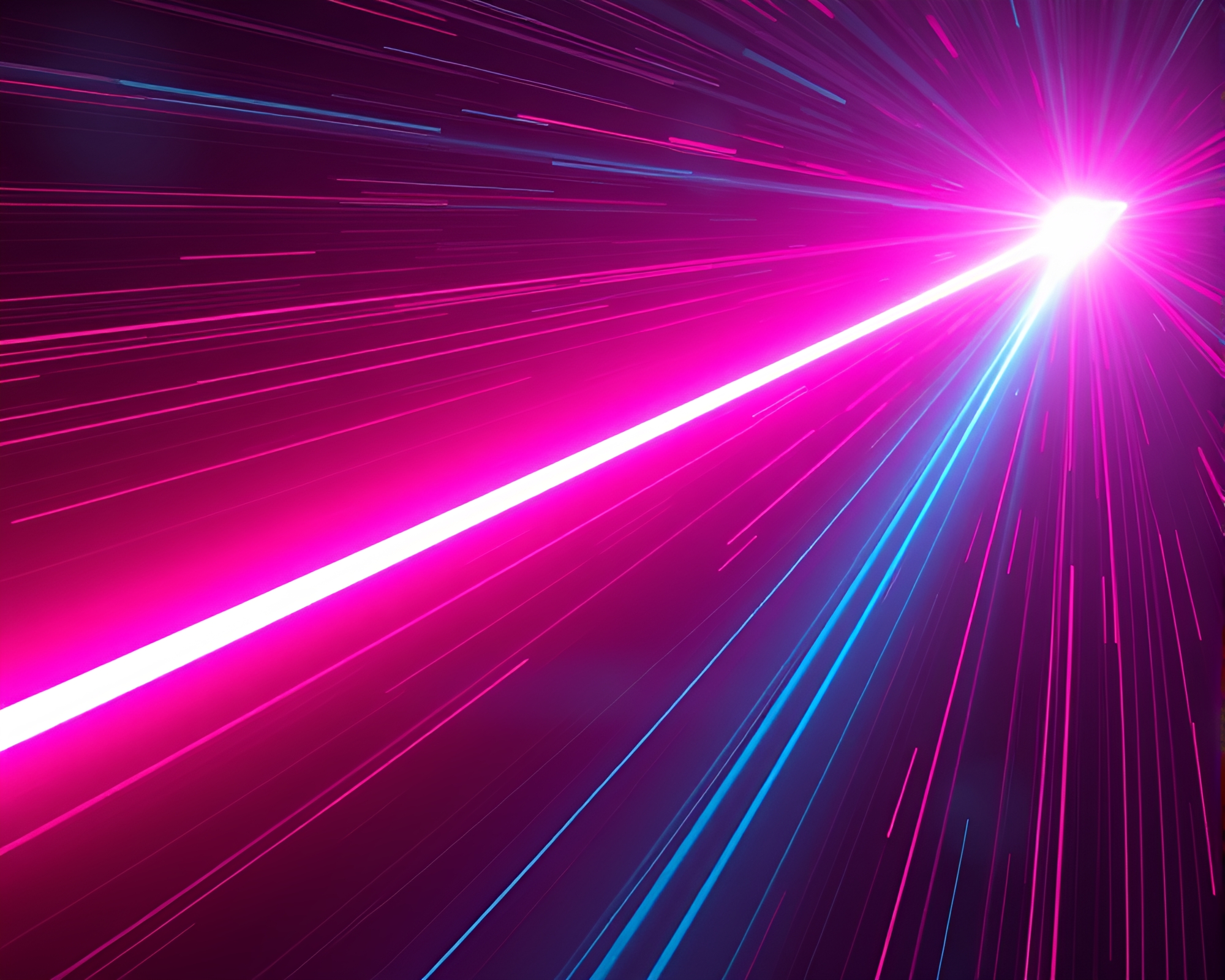 Dystopian Neon Wireframe with Solar Flare Laser Sword – free AI stock image