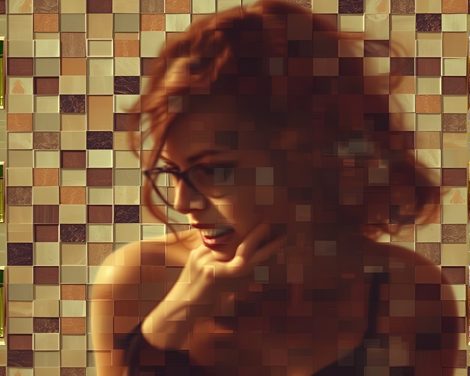 Siren Serenade in Mosaic Shadows – free AI stock image