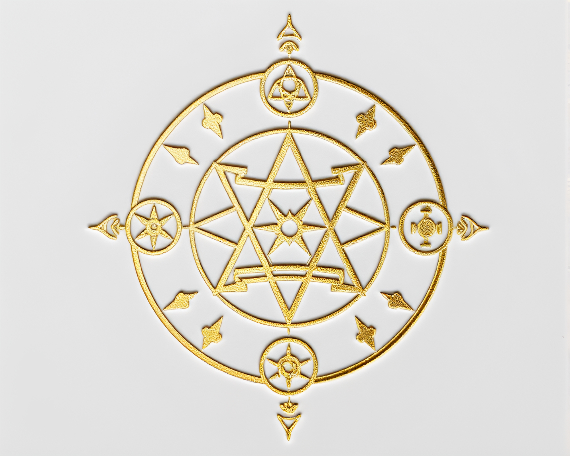 Minimalist Alchemical Symbols Foil Stamping Design – free AI stock image