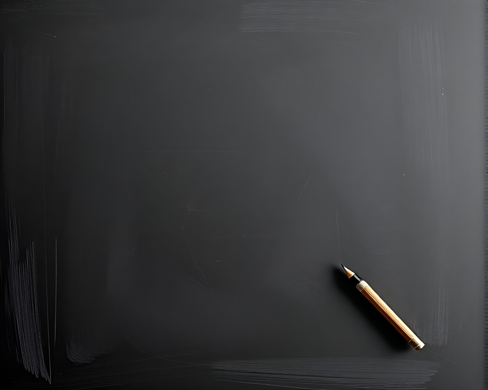 3D scan of a chalkboard with smudged compass drawing