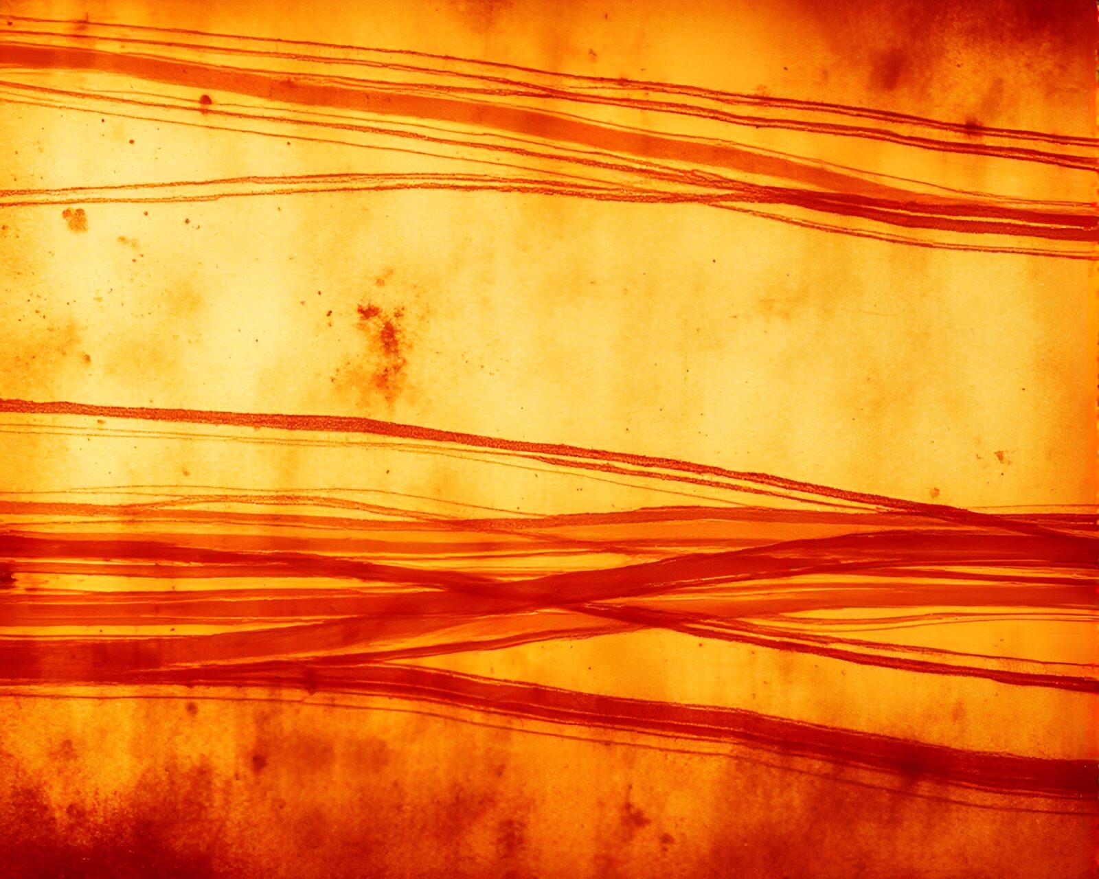 Abstract landscape with rust stain streaks in fractal pattern