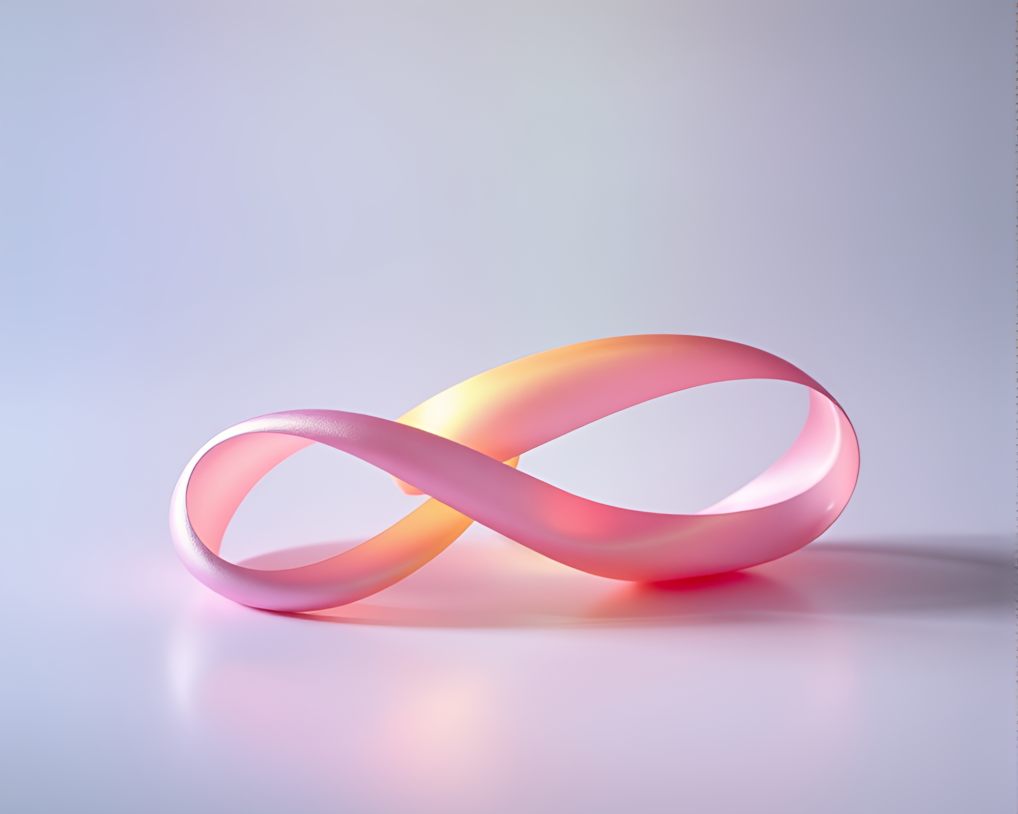 Cosmic Rainbow Satin Ribbon Studio Shot – free AI stock image