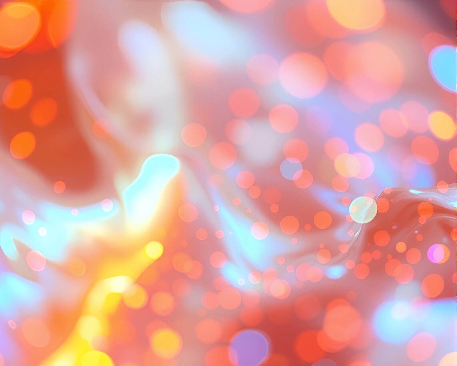 Soft-focused image of hologram specks creating dimensional rift