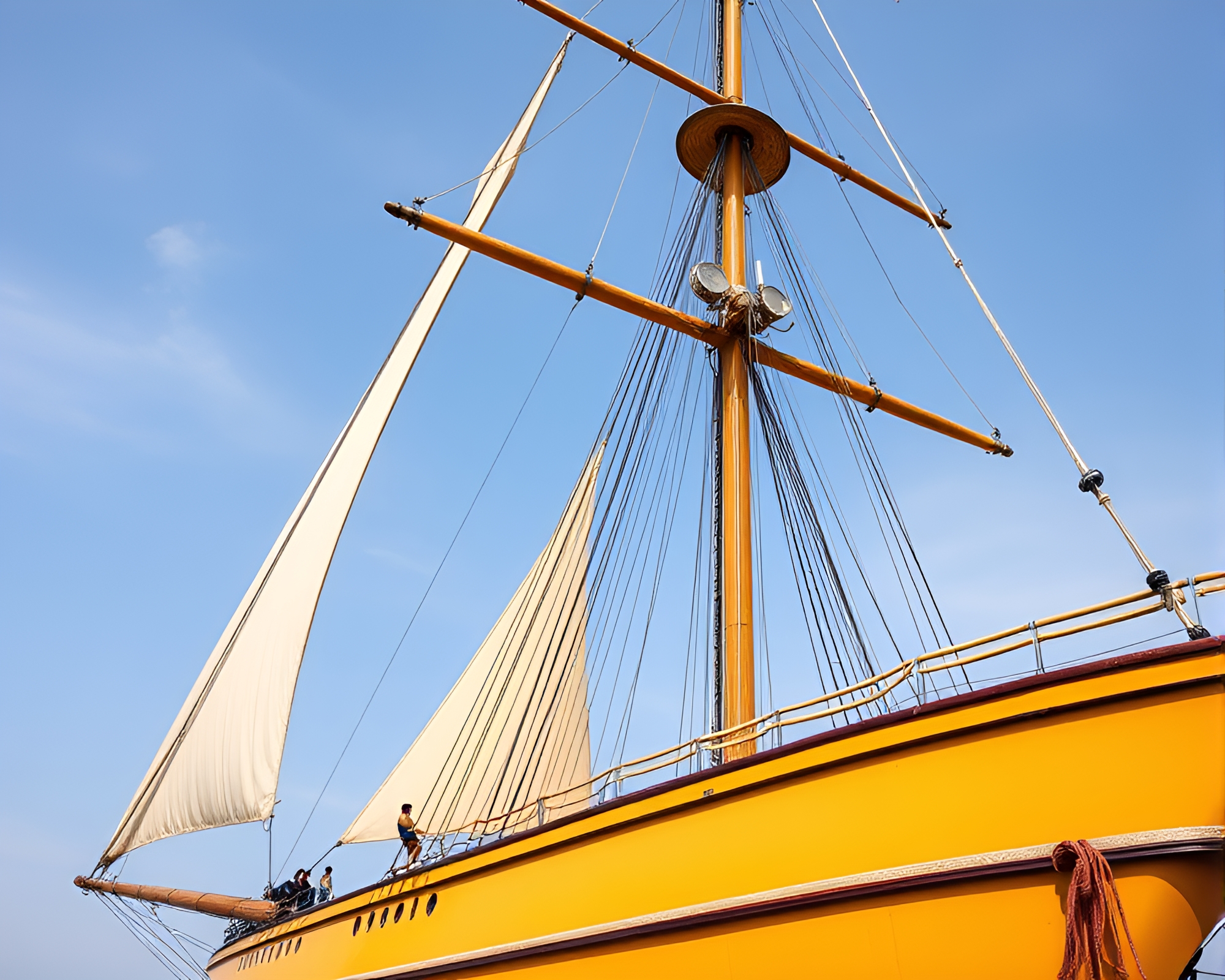 Mustard Yellow Sunset – free AI stock image