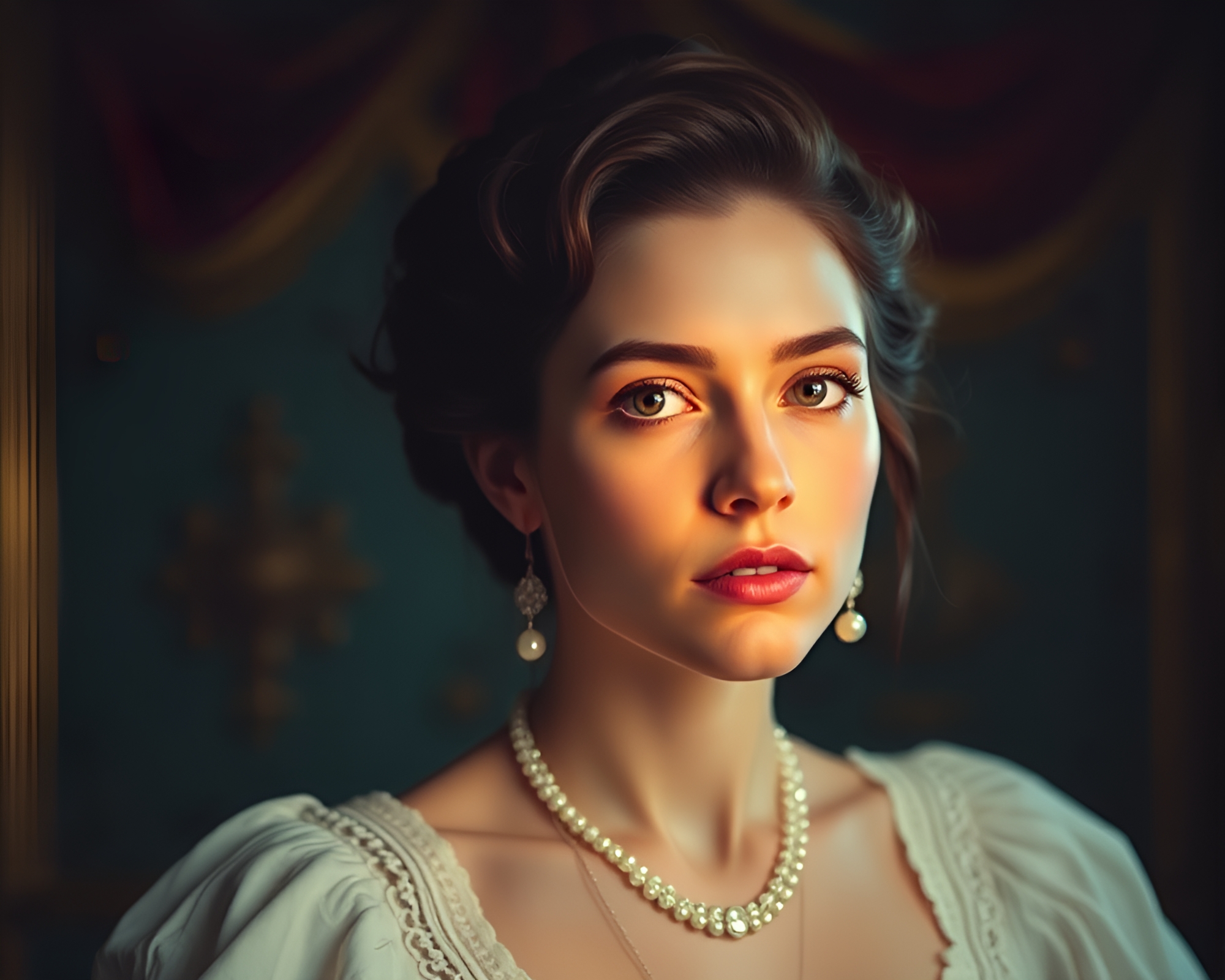 Enchanting Antique Sextant Portrait with Opera Glimmer – free AI stock image