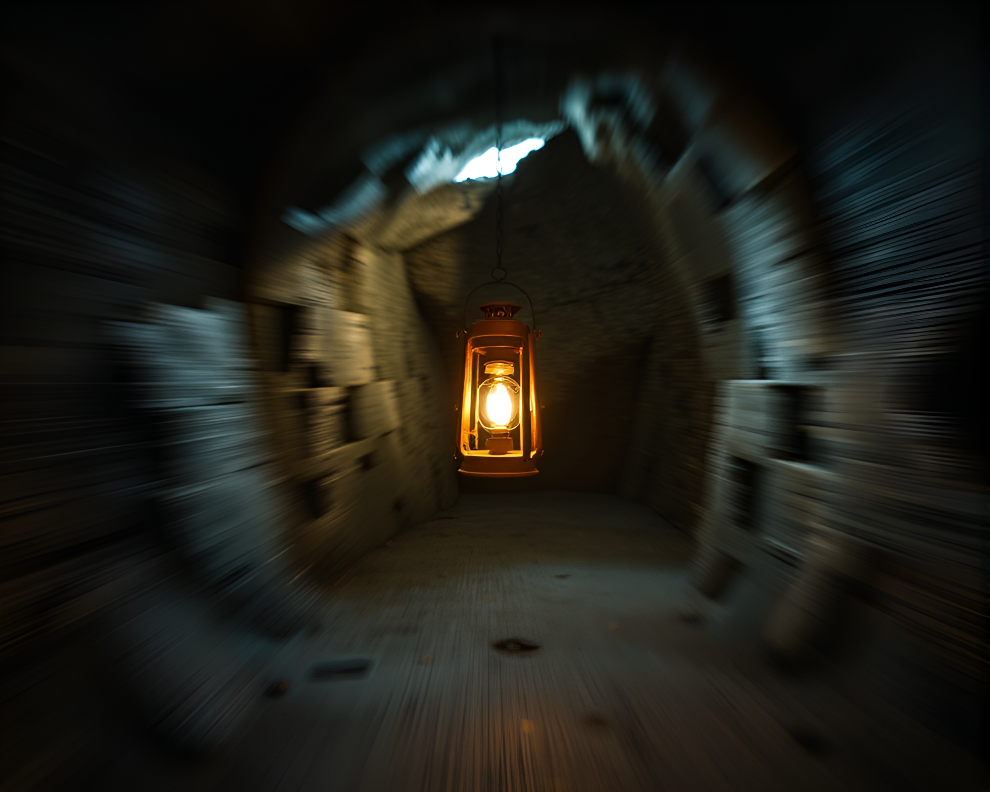 Enchanted Lantern Lit Cavern Frame Capturing Motion Blur – free AI stock image