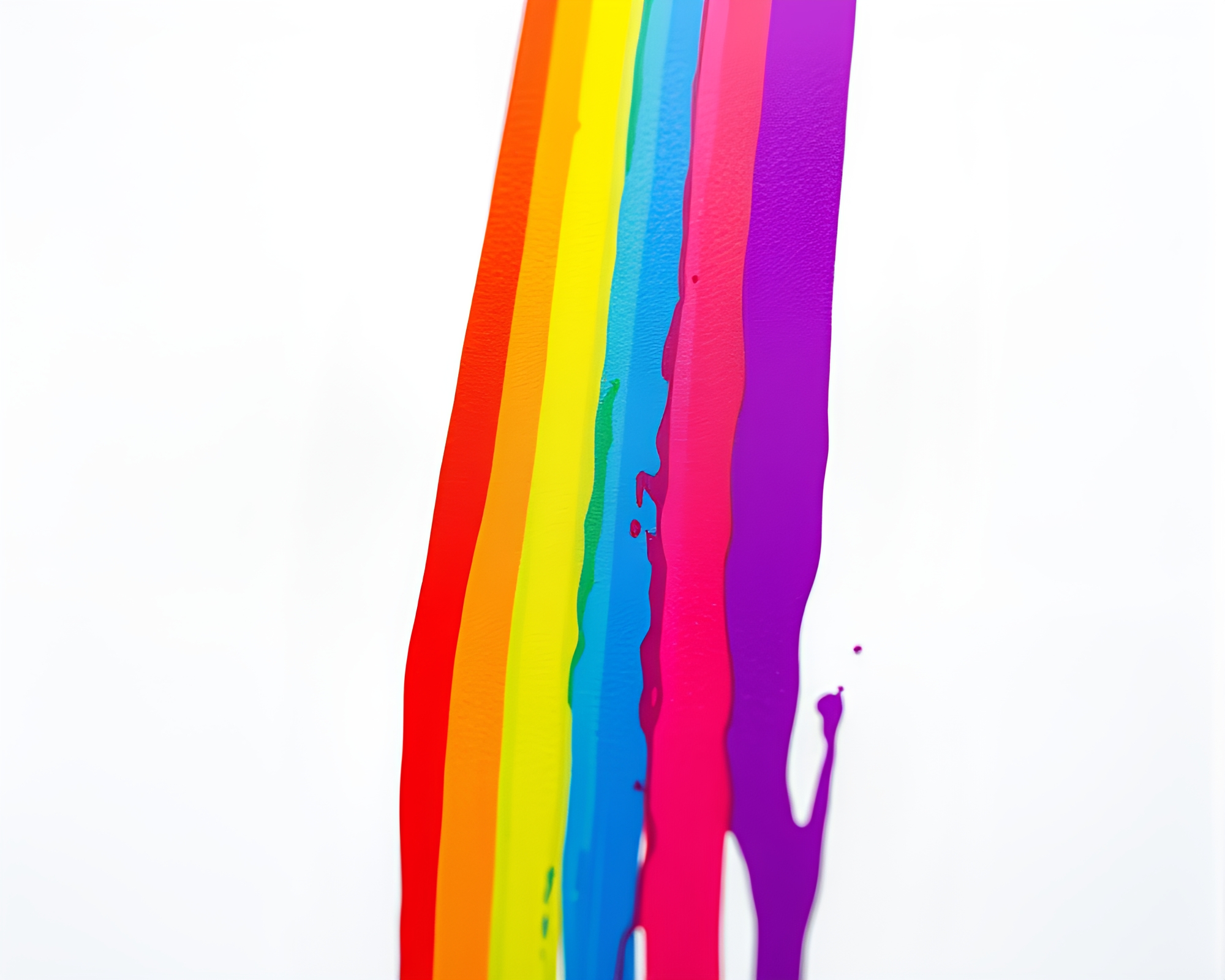 Rainbow Spectrum Calligraphy Composition with Color Pop – free AI stock image