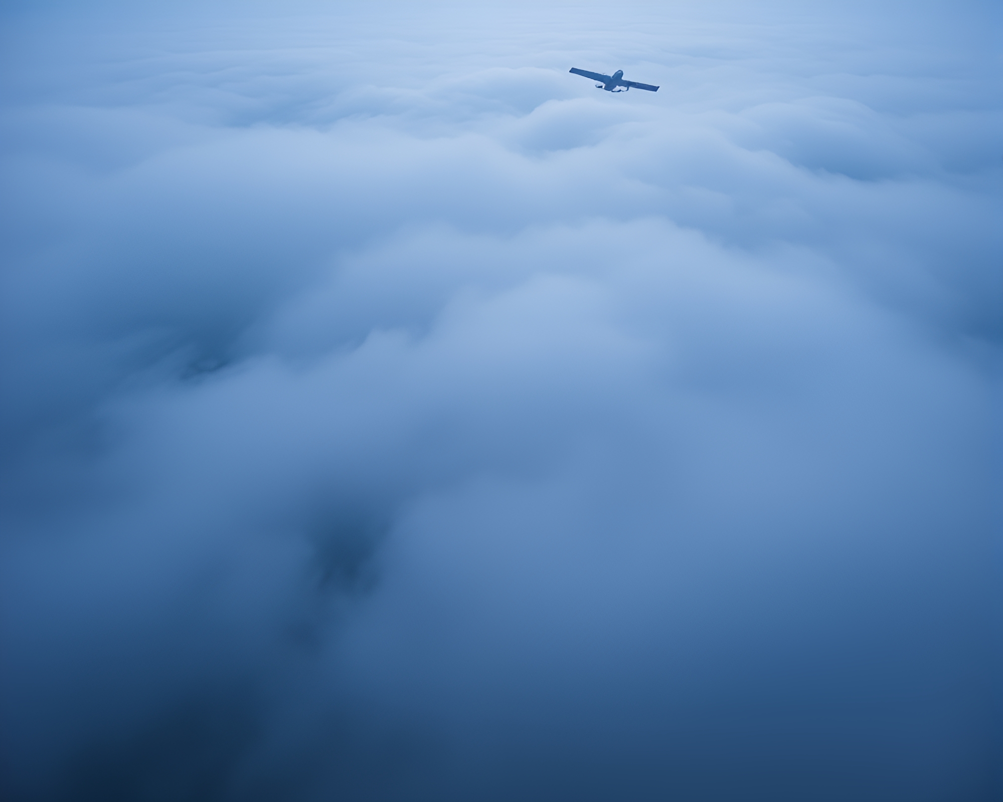 Satellite Encased in Dreamy Fog Photocollage – free AI stock image