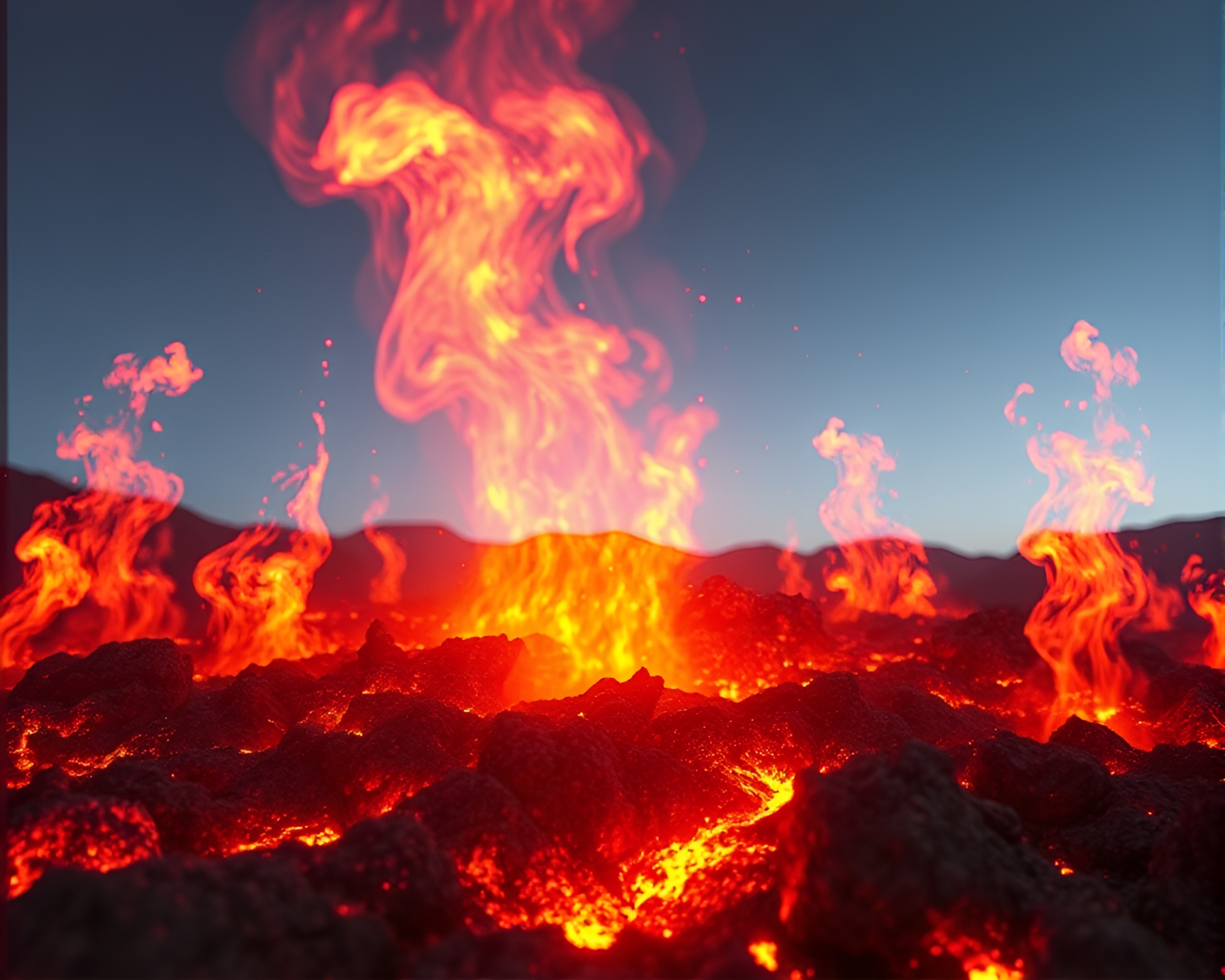 Ethereal Cloth Mirage of Glowing Embers – free AI stock image