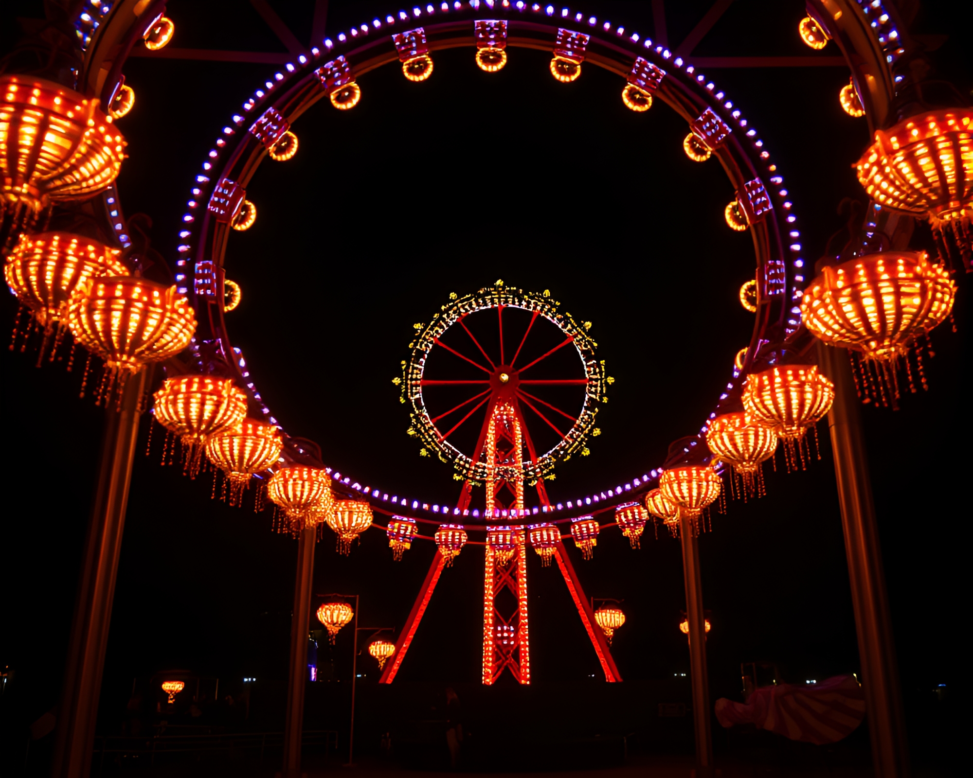 Enchanting Banshee at Carnival: Tenebrism Masterpiece – free AI stock image