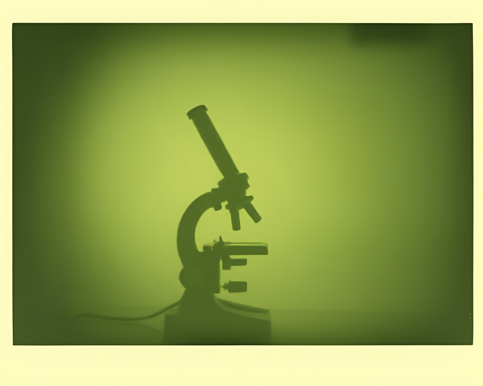 Foil Stamped Microscope Exudes Desaturated Polaroid Mystique – free AI stock image