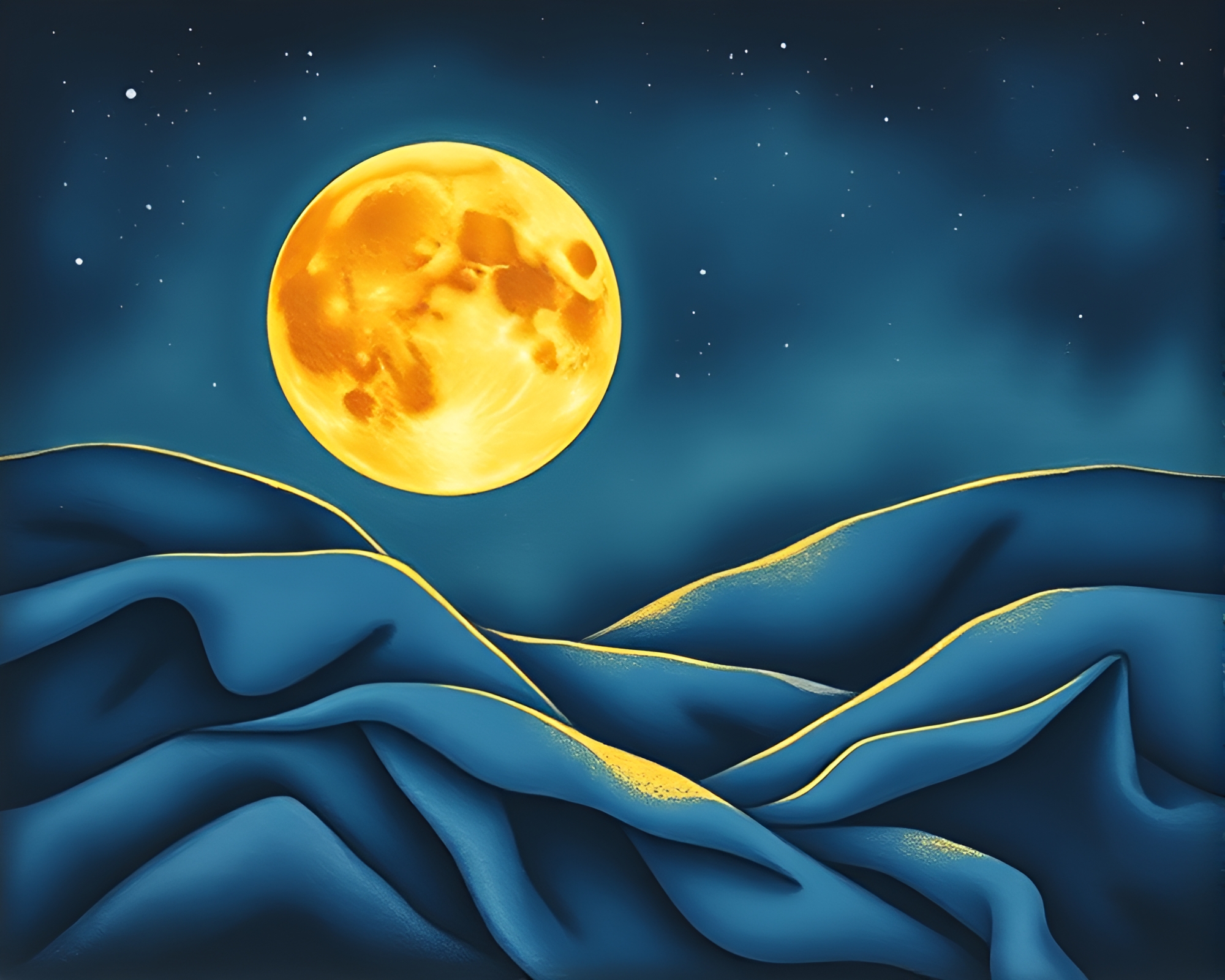 Ethereal Moonlit Compass in Pastel Fabric Folds – free AI stock image
