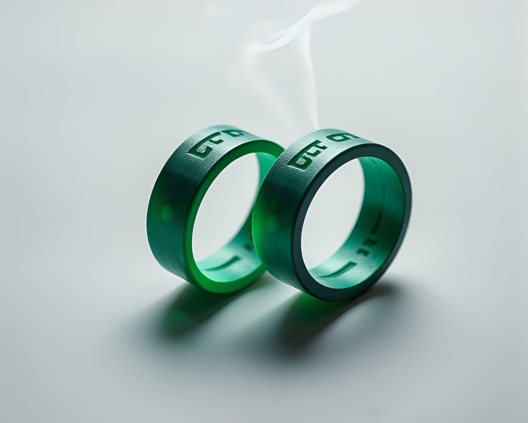 Whispers of Ancient Magic: Runic Smoke Rings – free AI stock image