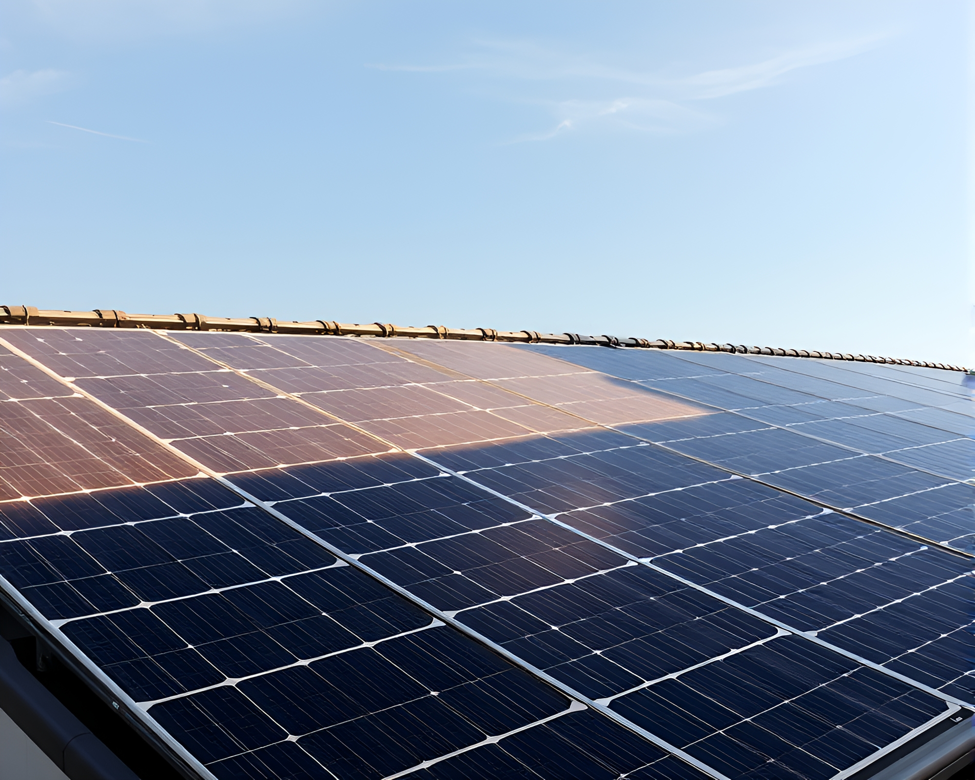 Vibrant Oil Impasto Solar Panel Array – free AI stock image