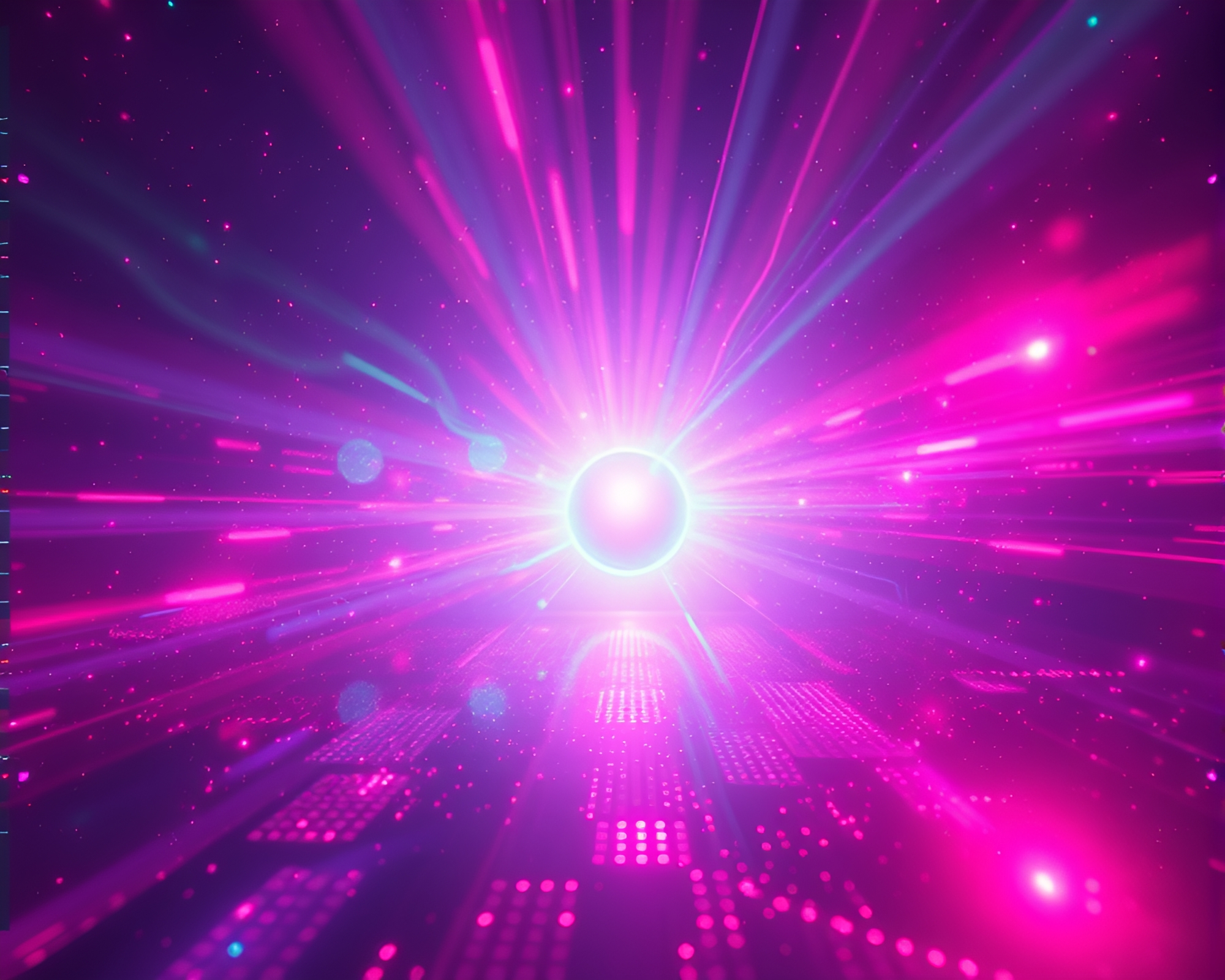 Aurora Holographic Zero-Point Energy Reactor Illuminated Scene – free AI stock image