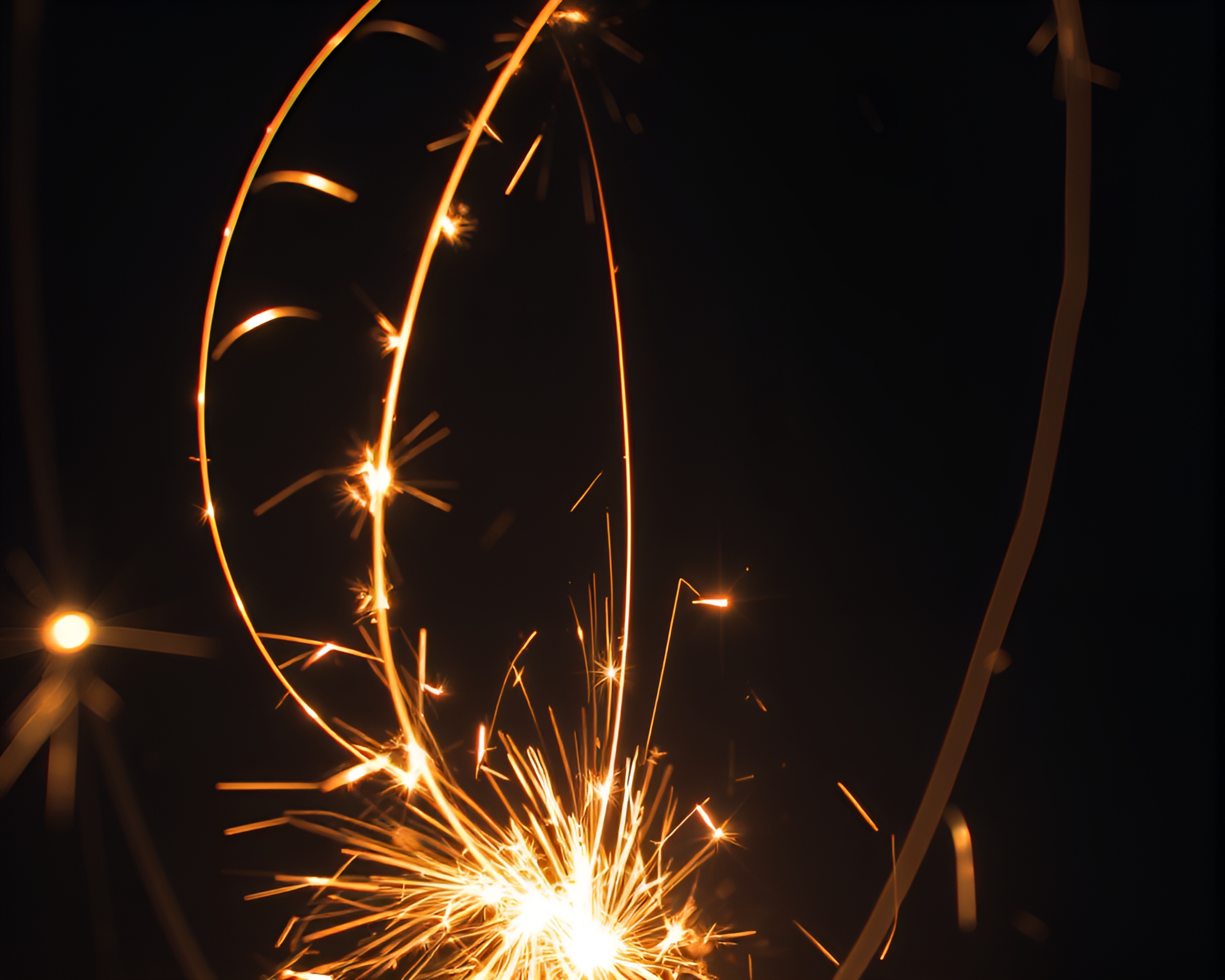 Underwater Sparkler Trails Illuminate Submersible Depths – free AI stock image