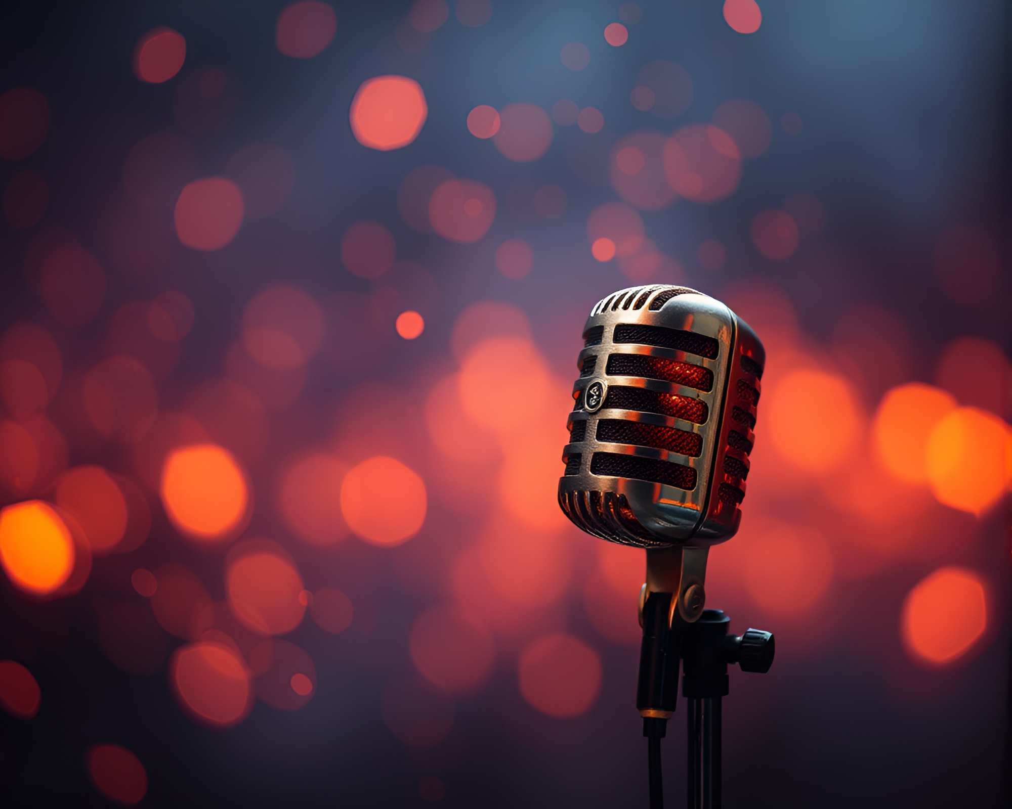 Floating Embers Microphone in Earth Tone Écorché Study – free AI stock image