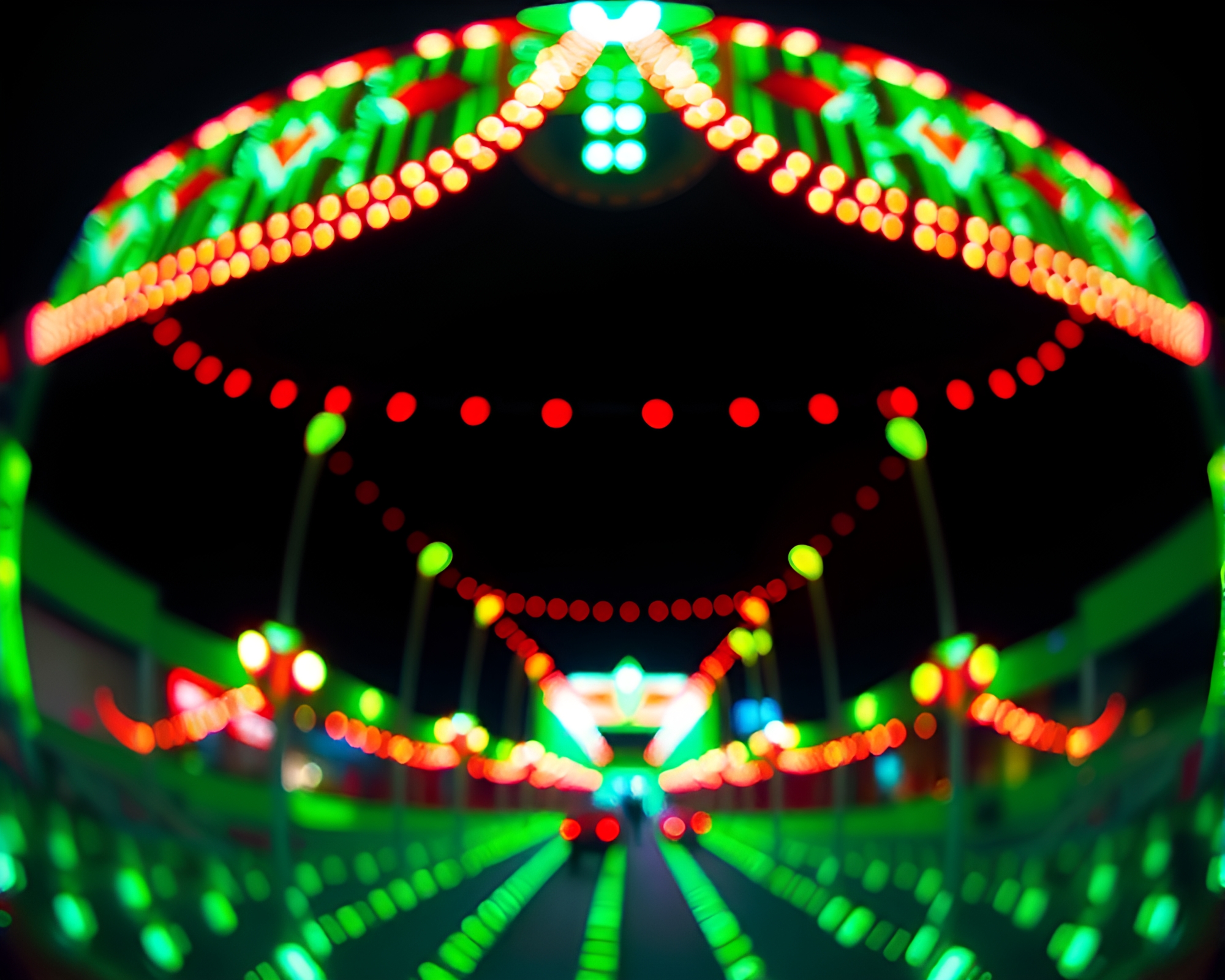 Vibrant Binary Code Carnival Lights Pixel Art – free AI stock image
