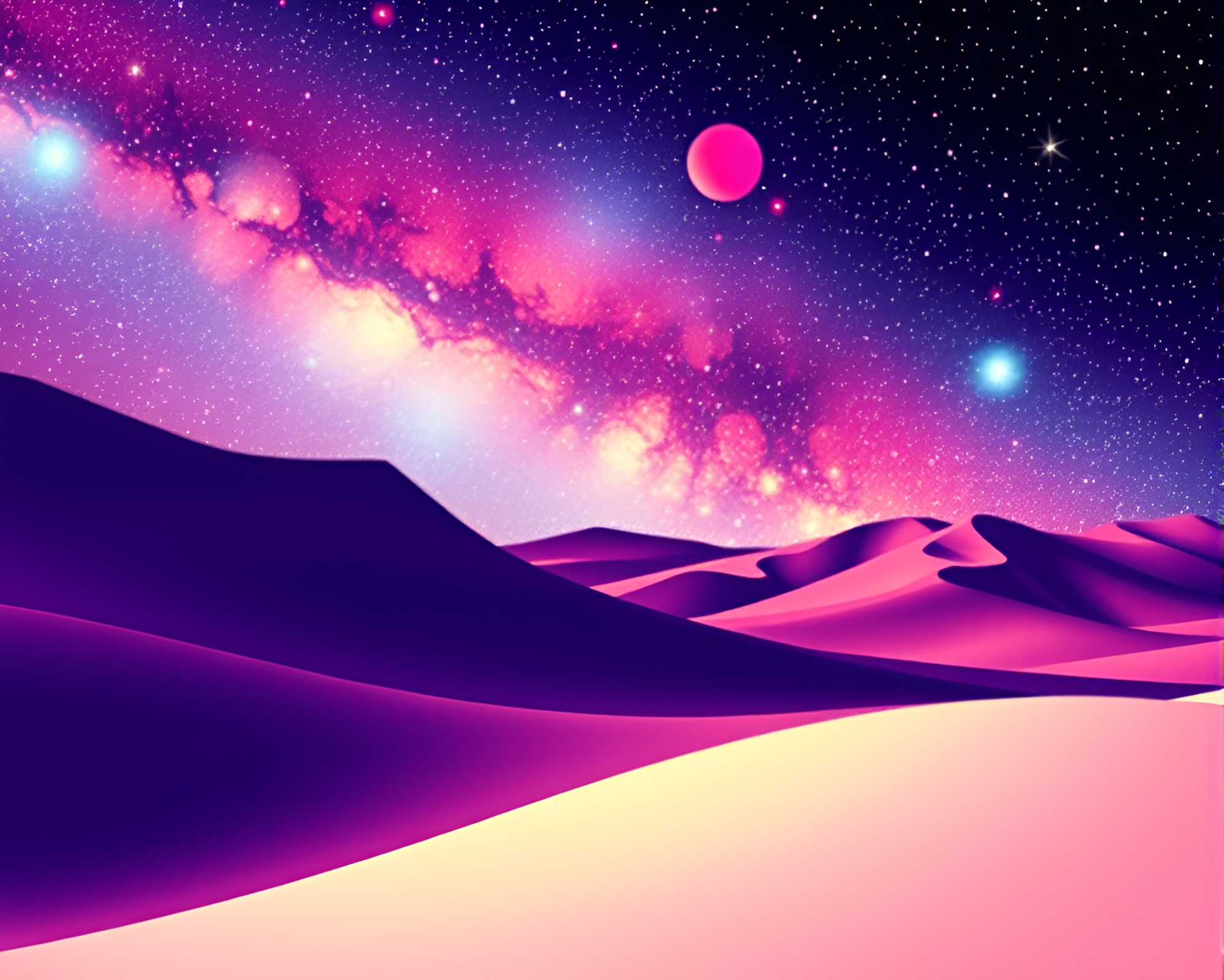 Halftone Grid Mirage: Galactic Algorithmic Art – free AI stock image