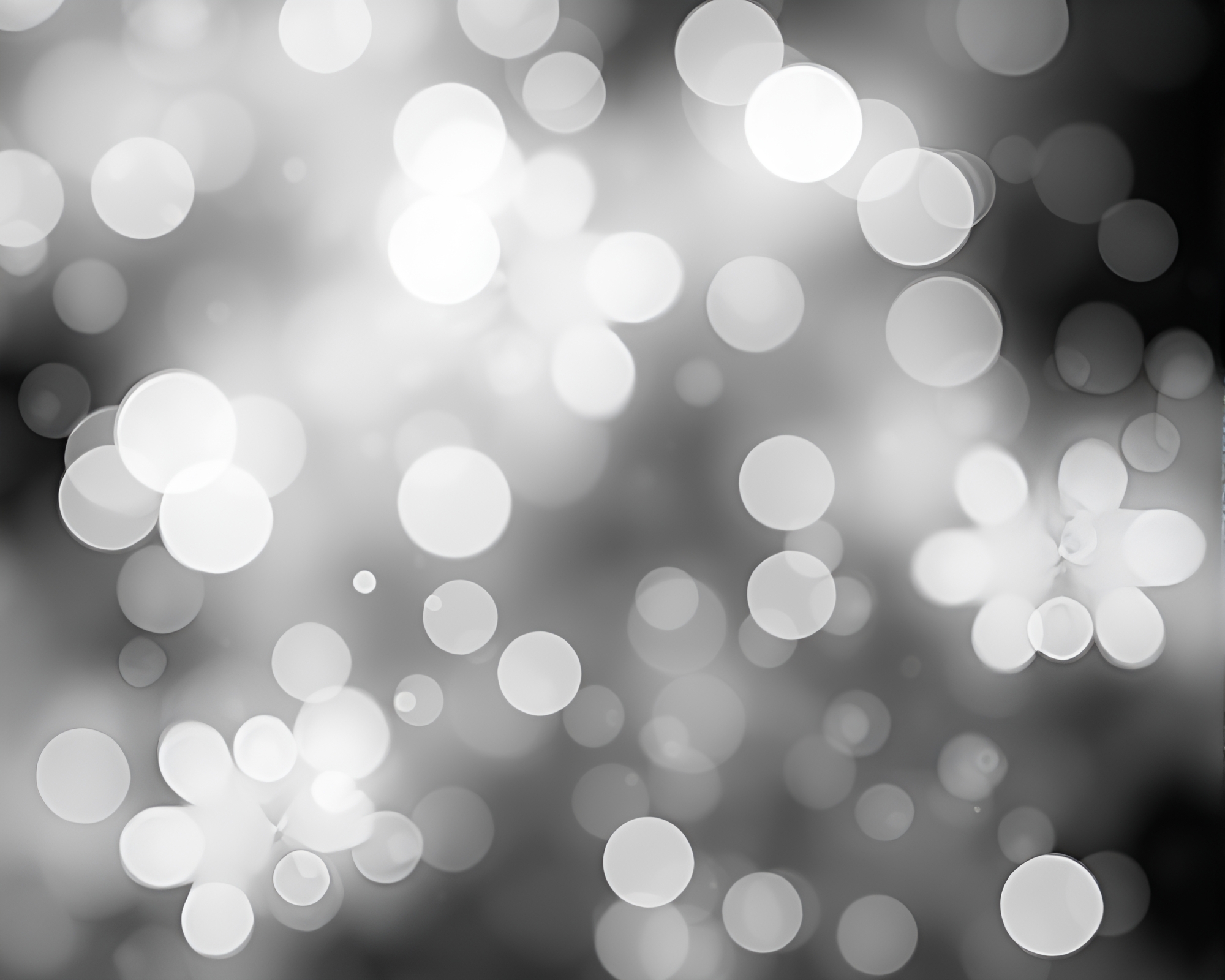 Surreal Dreamscapes: Digital Bloom in Monochrome Composition – free AI stock image