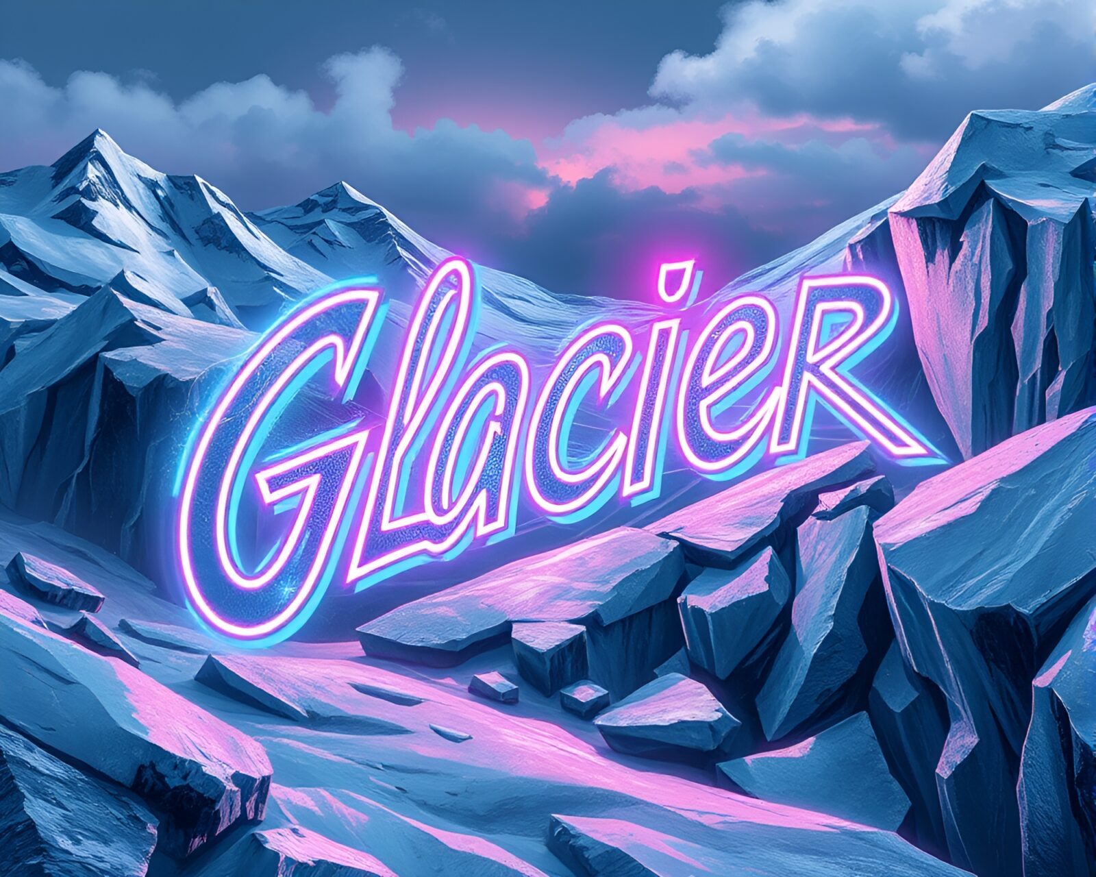 A vibrant neon graffiti mural featuring silver leaf accents