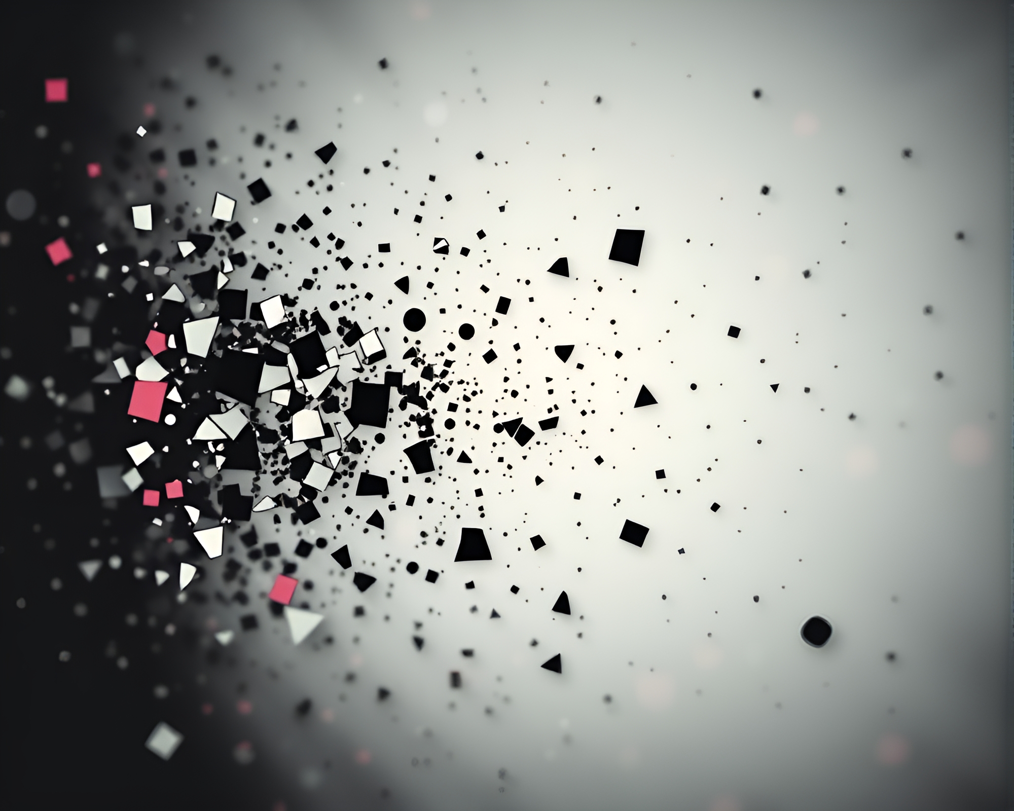 Nanobot Infestation in Noir Mosaic Cityscape – free AI stock image