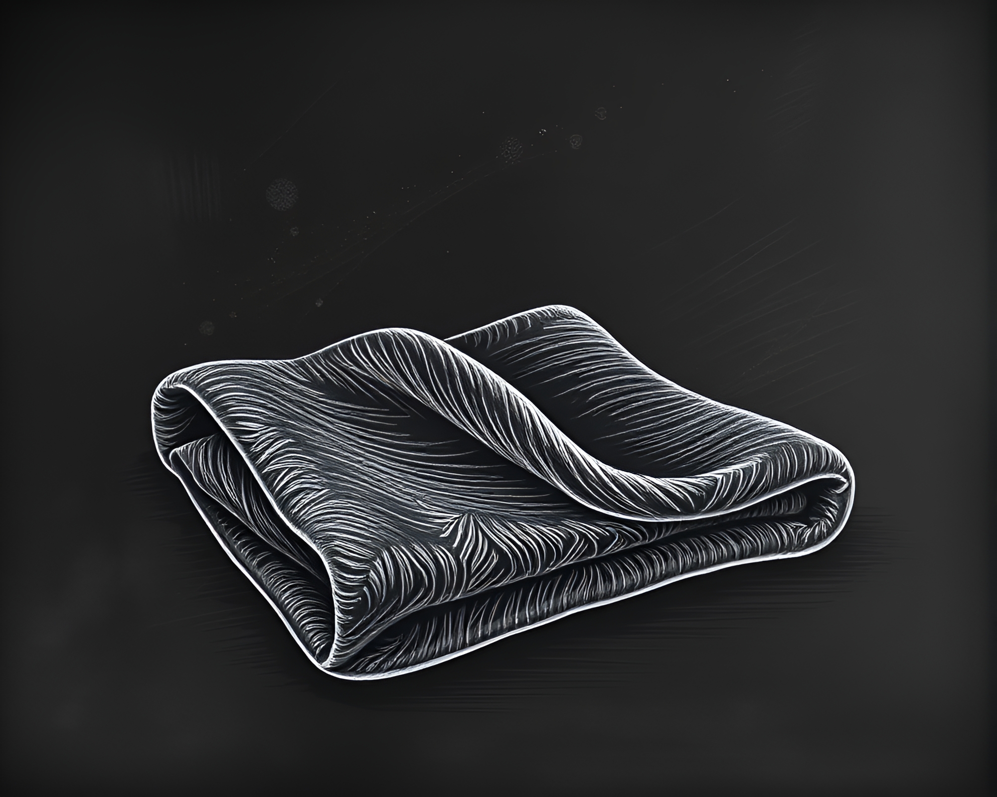 Android in Chalkboard Fabric Folds Art – free AI stock image