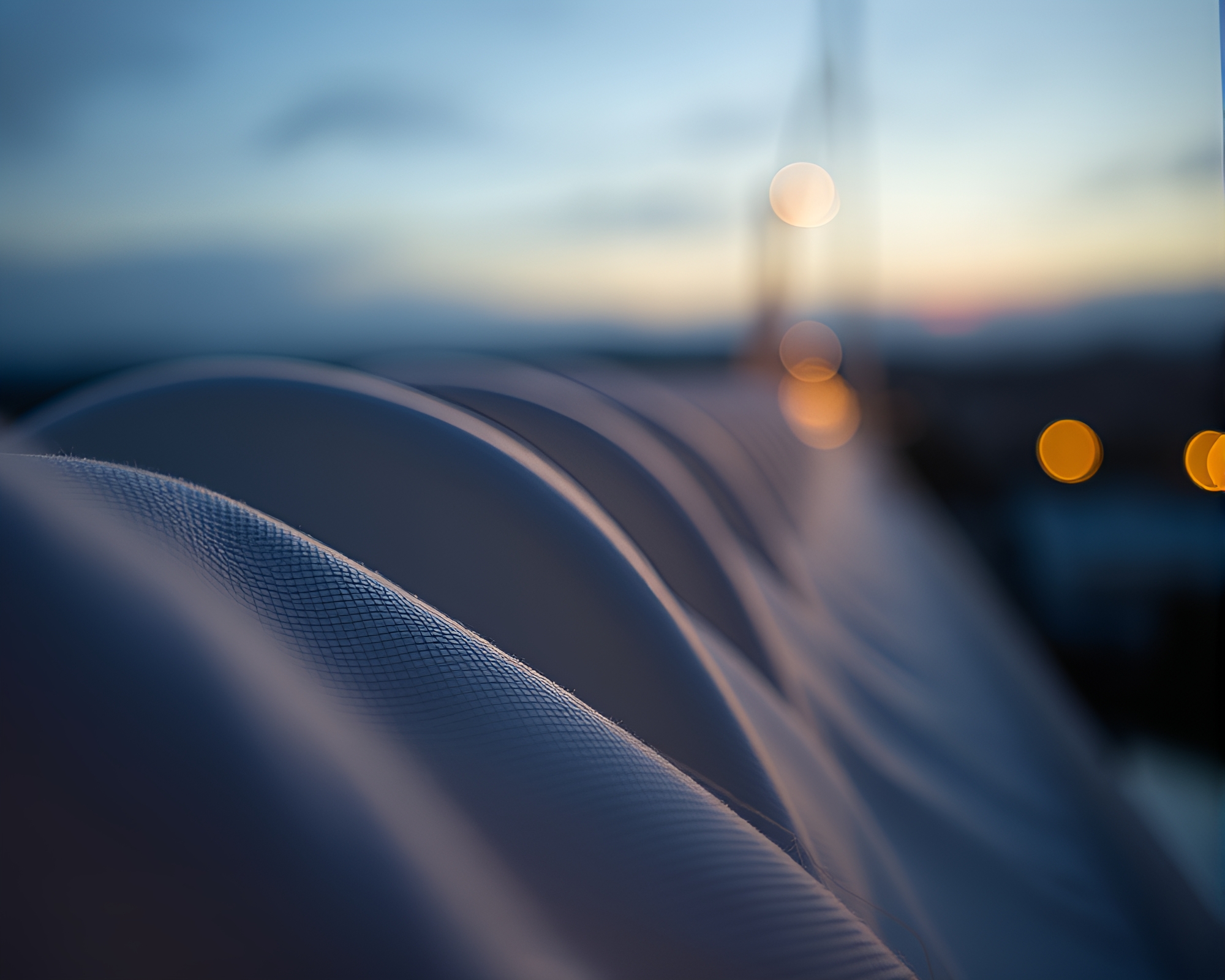 Ethereal Bridge of Fabric Folds in Macro Light Leaks – free AI stock image
