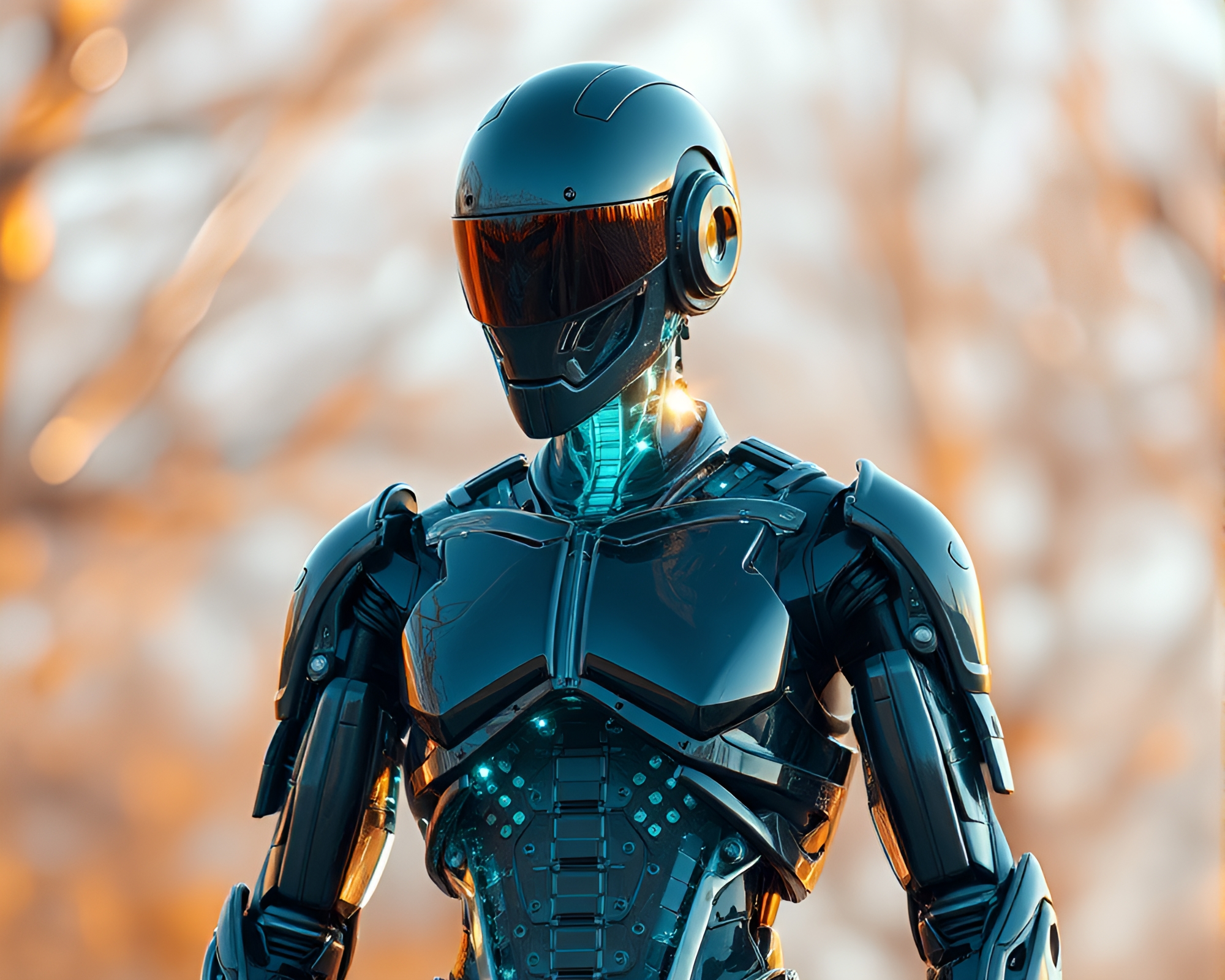 Shattered Glass Exoskeleton Reflecting Warm Glitch Art Afternoon – free AI stock image