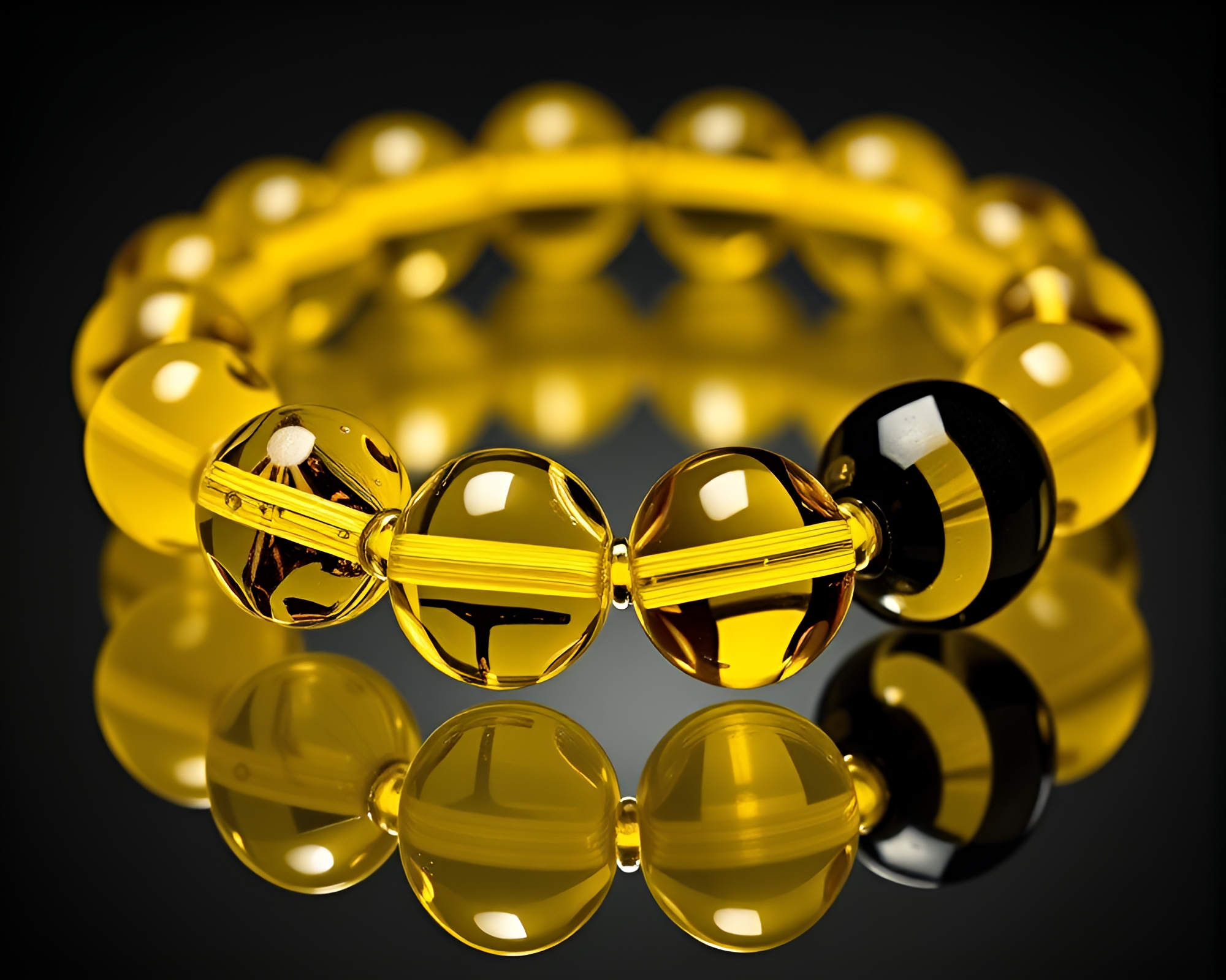 Cubist Bracelet Mirage in Yellow Monochrome – free AI stock image